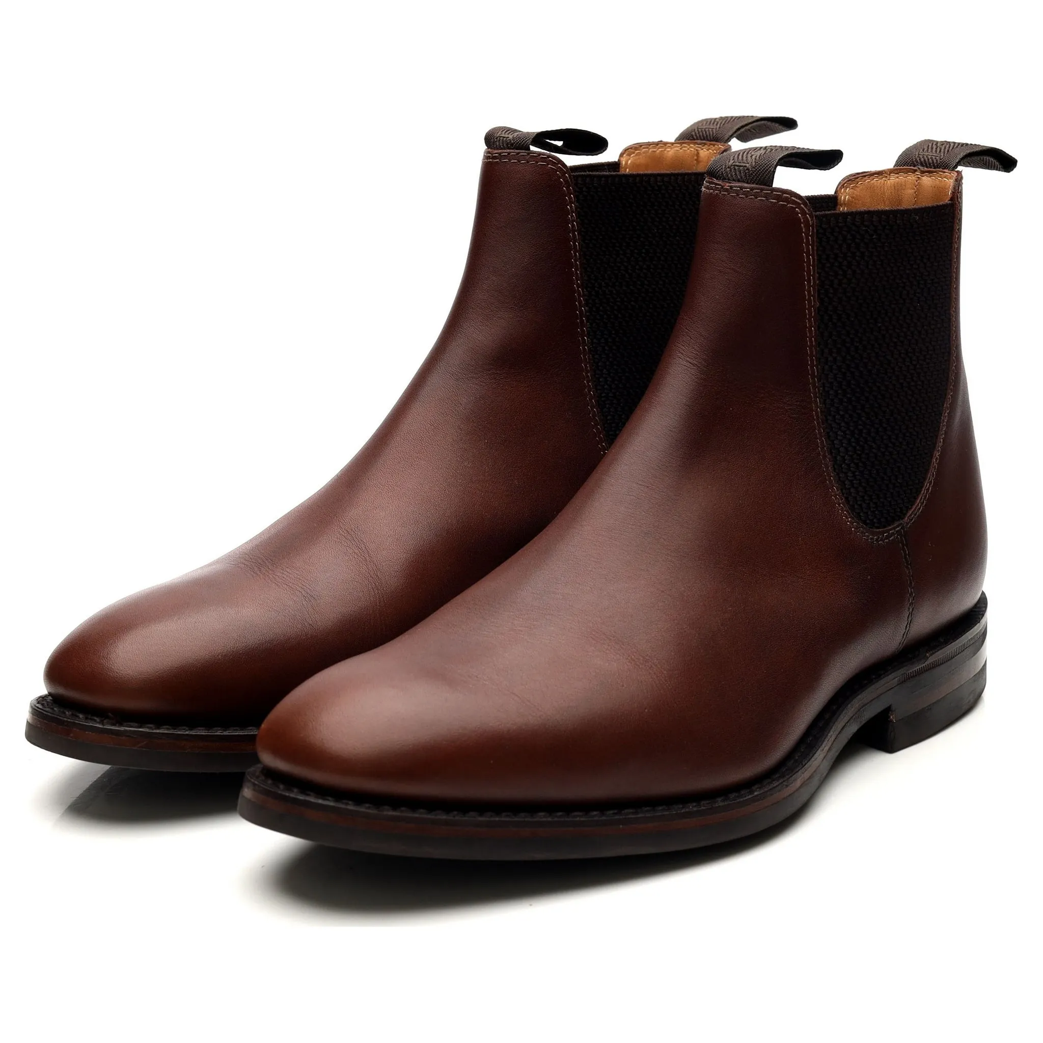 1880 'Chatsworth' Brown Leather Chelsea Boots UK 6 G