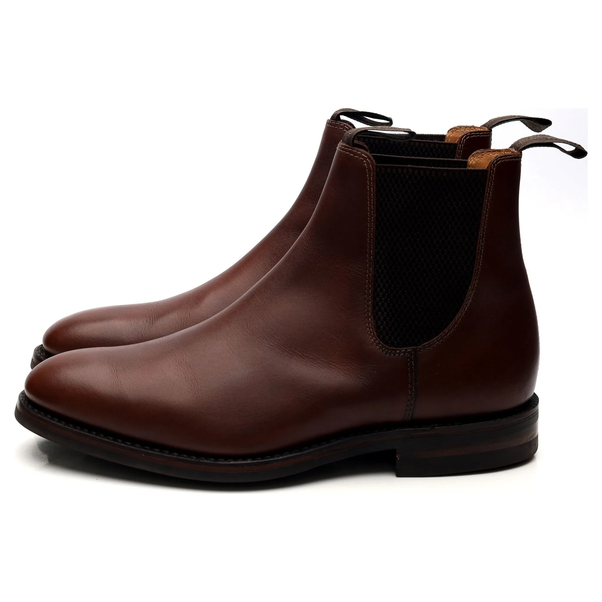 1880 'Chatsworth' Brown Leather Chelsea Boots UK 6 G