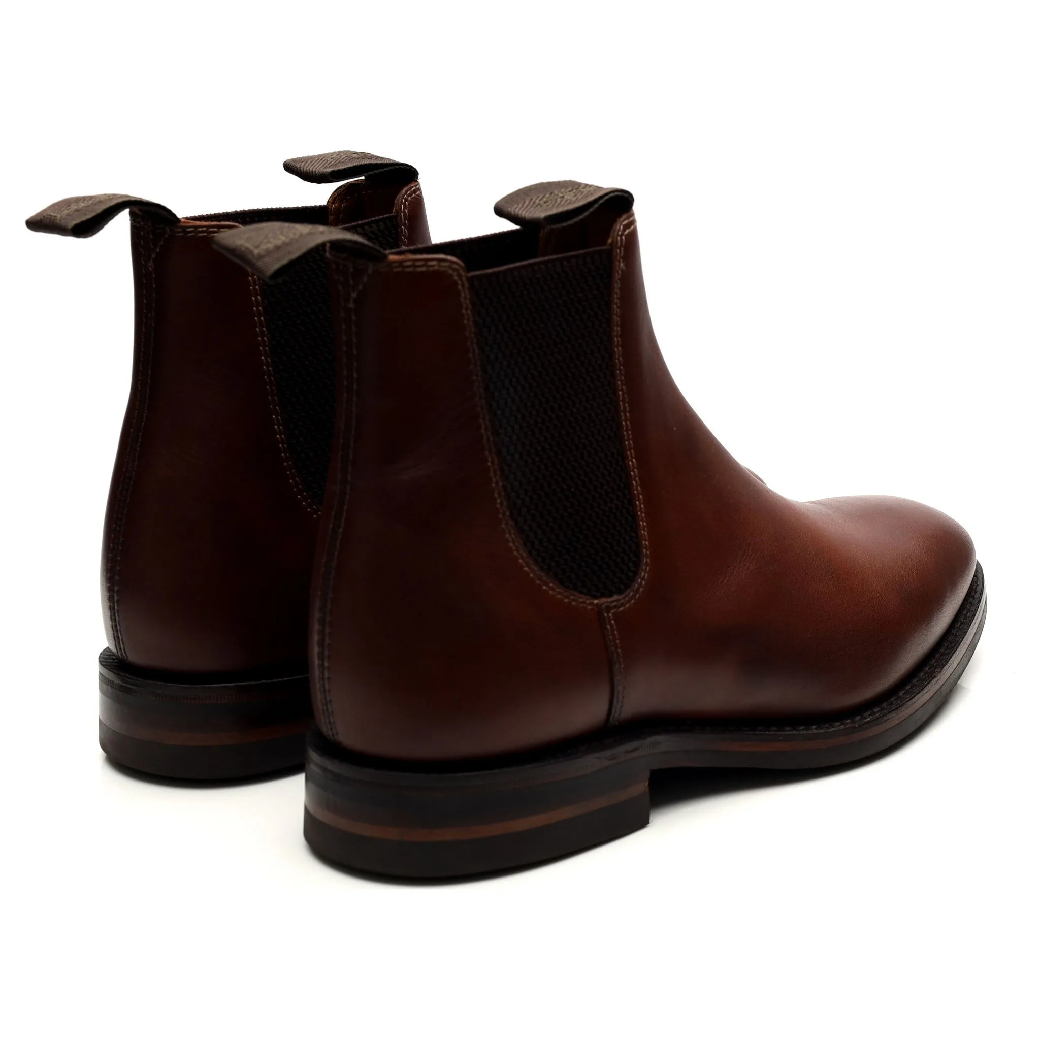 1880 'Chatsworth' Brown Leather Chelsea Boots UK 6 G