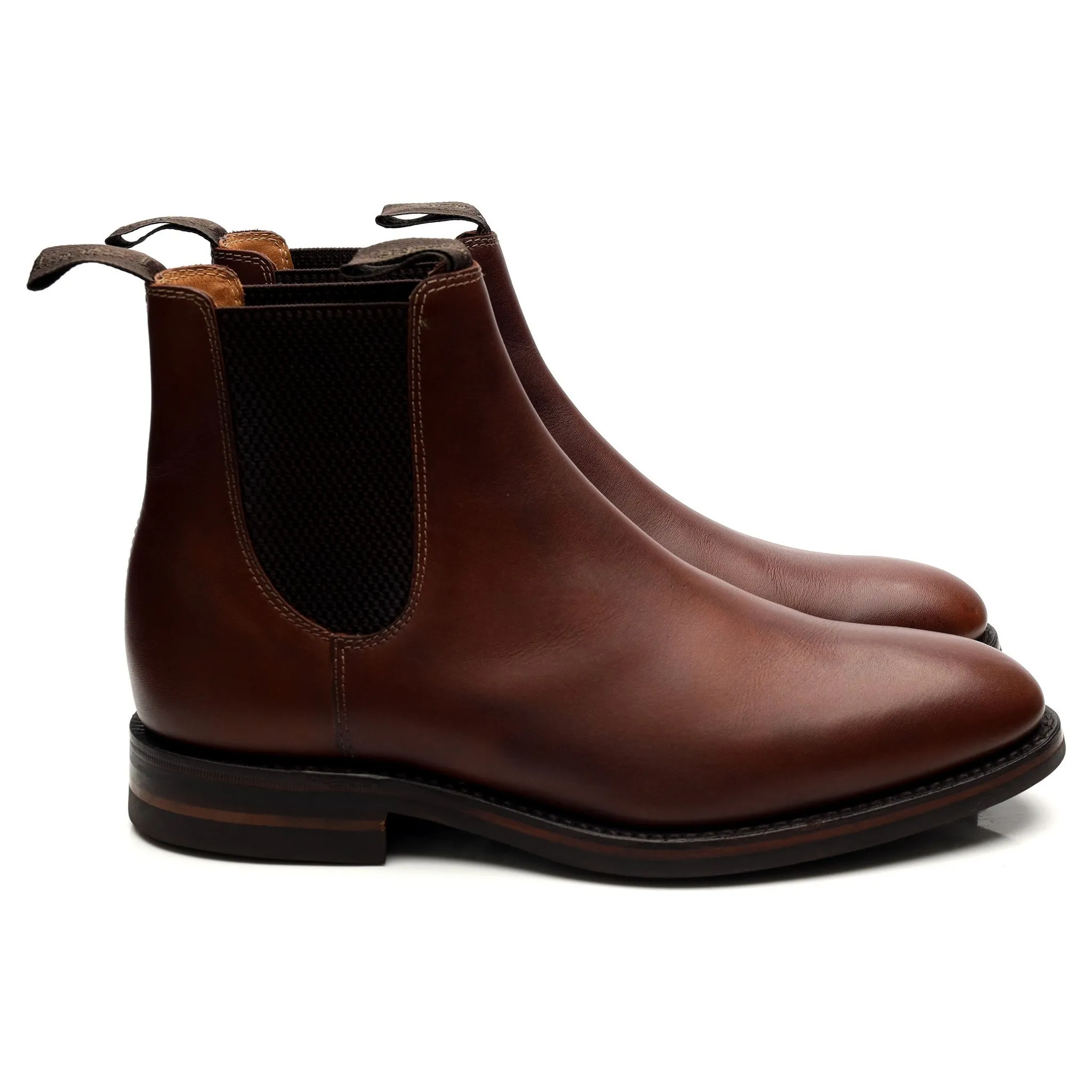 1880 'Chatsworth' Brown Leather Chelsea Boots UK 6 G