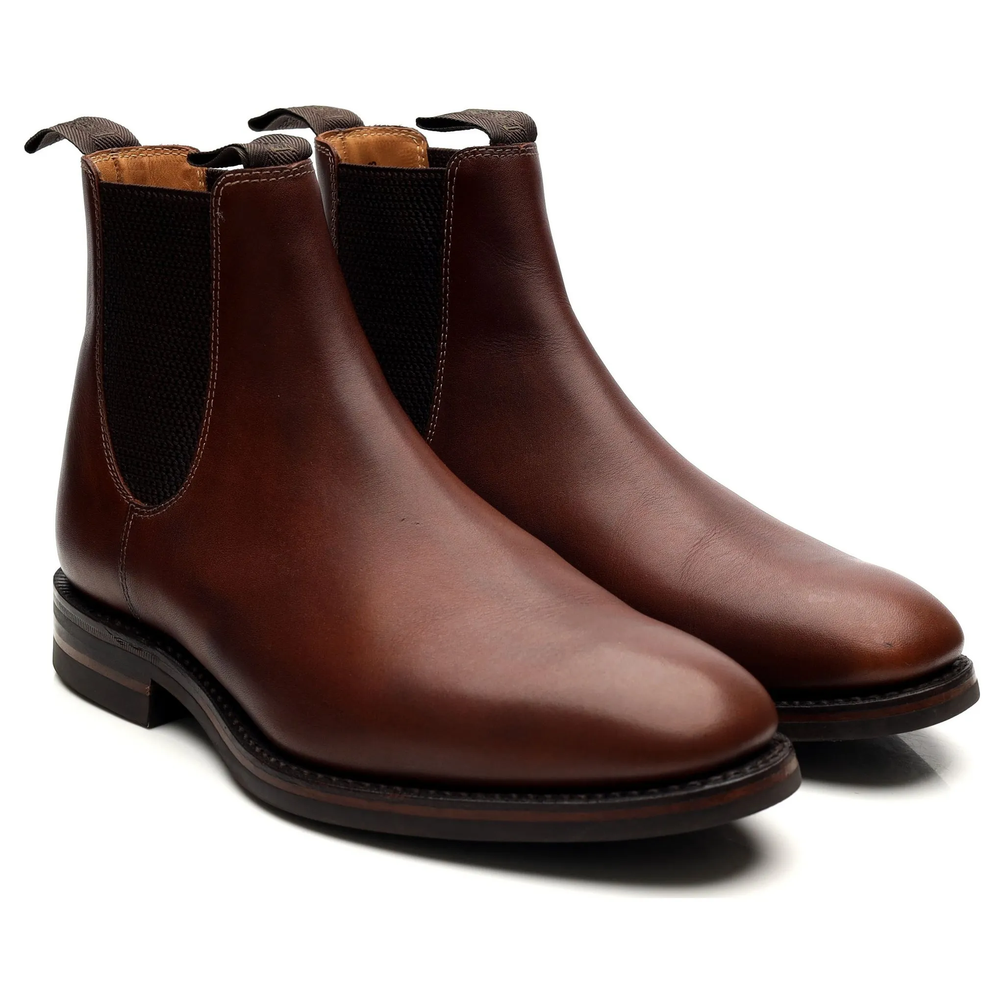 1880 'Chatsworth' Brown Leather Chelsea Boots UK 6 G