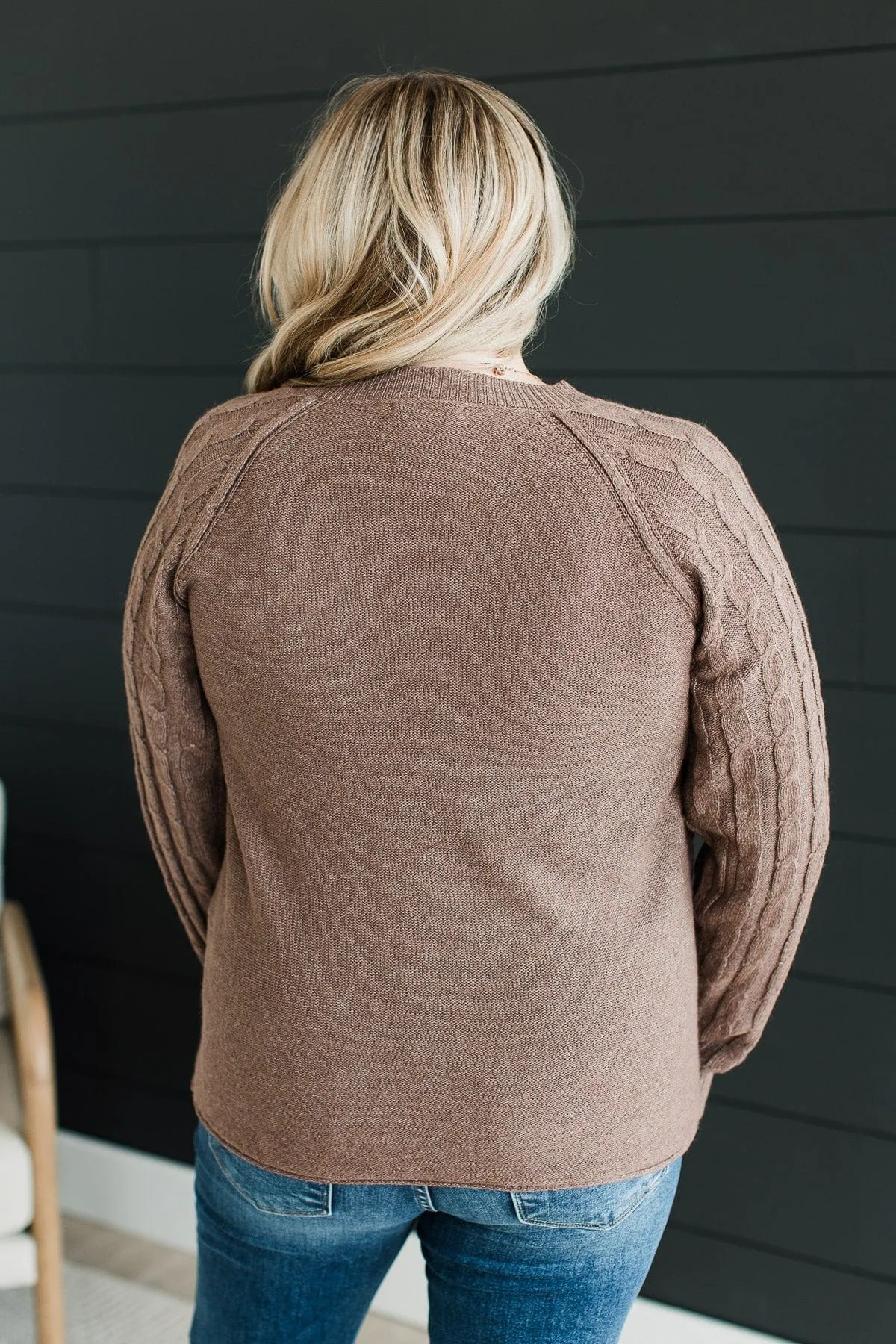 Absolute Perfection Knit Sweater- Dark Mocha