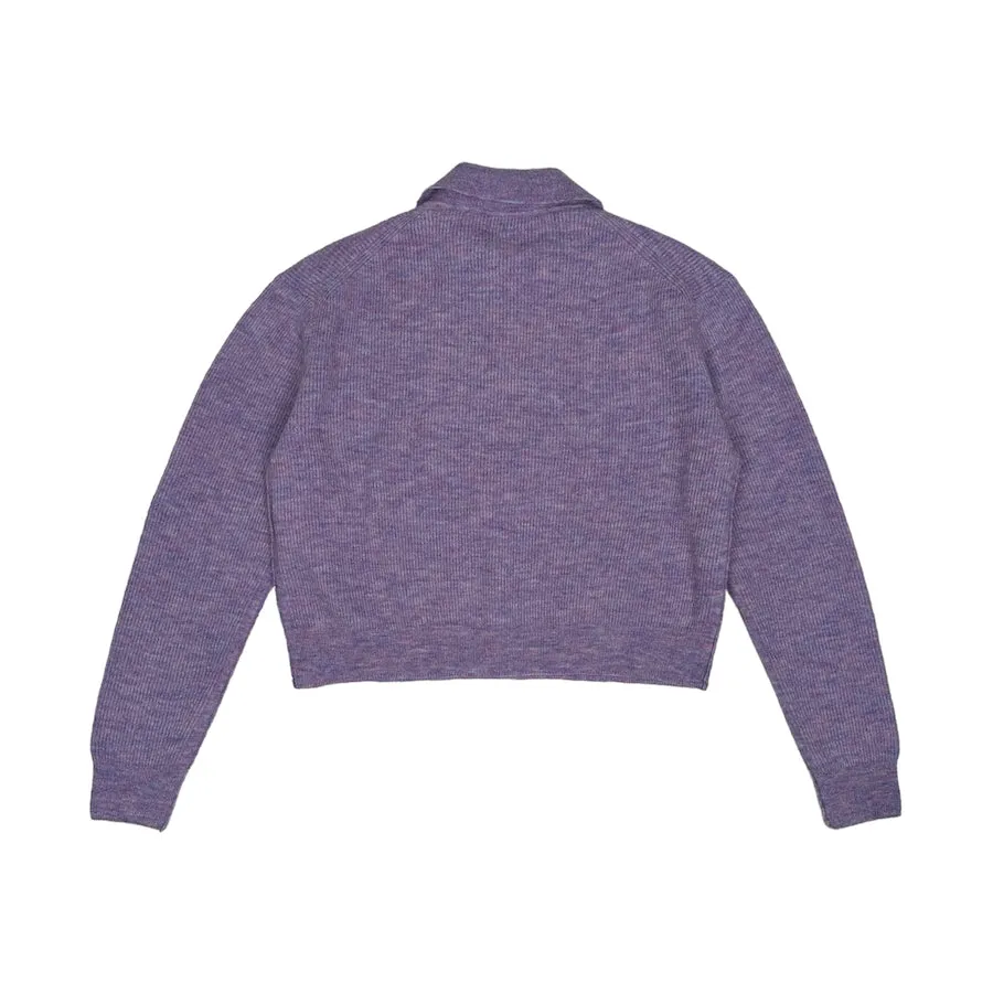 ACNE STUDIOS POLO KNIT SWEATER - LAVENDER