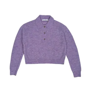 ACNE STUDIOS POLO KNIT SWEATER - LAVENDER