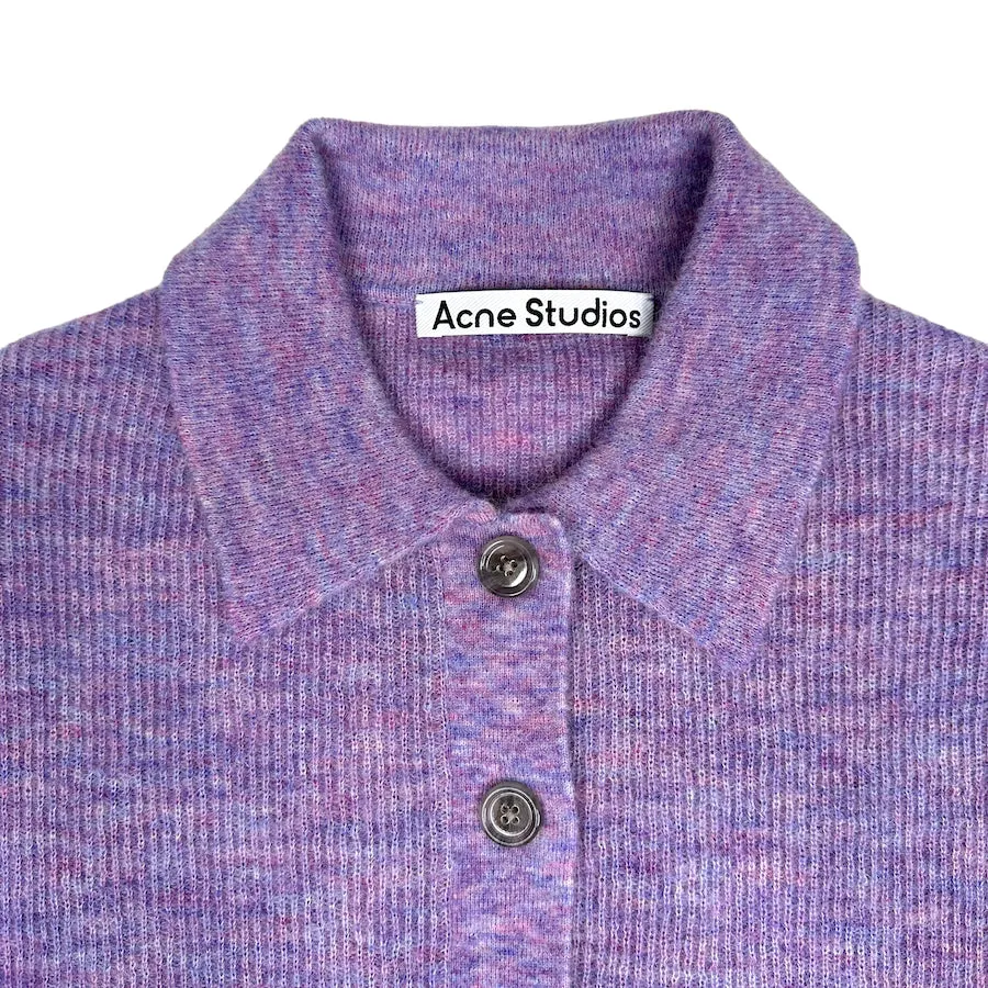 ACNE STUDIOS POLO KNIT SWEATER - LAVENDER