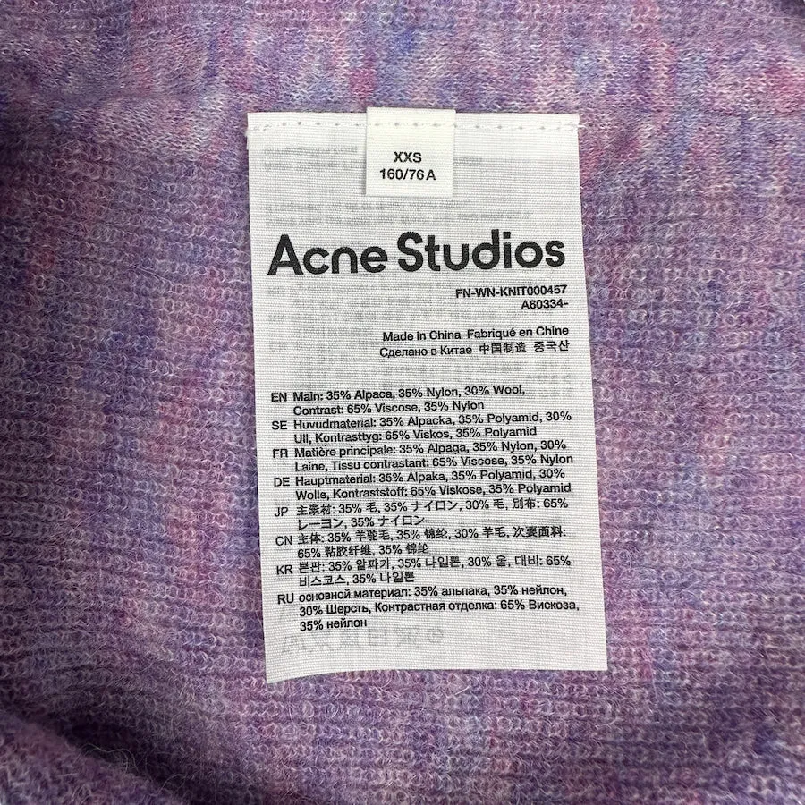 ACNE STUDIOS POLO KNIT SWEATER - LAVENDER