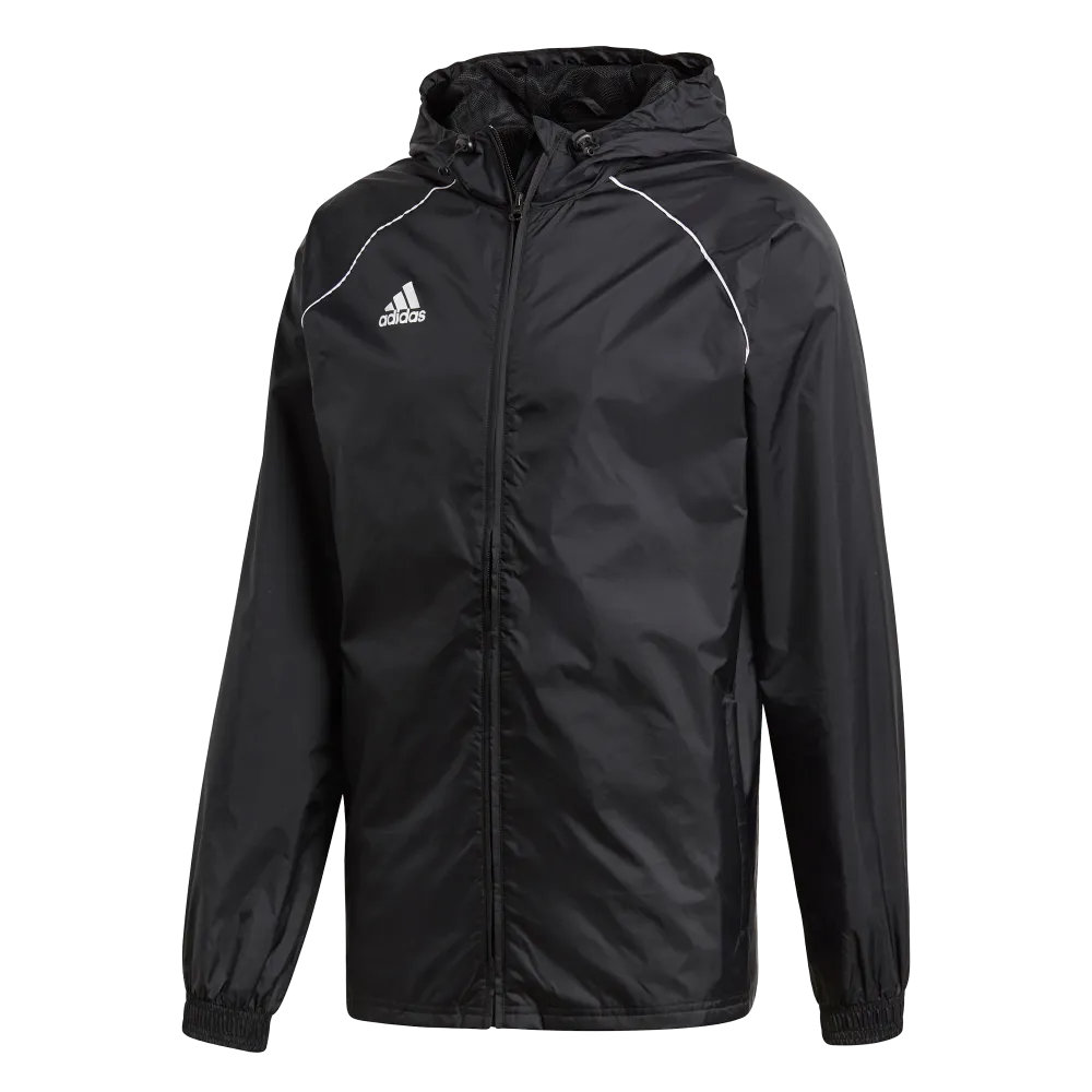 Adidas Adult Core 18 Rain Jacket (Black/White)