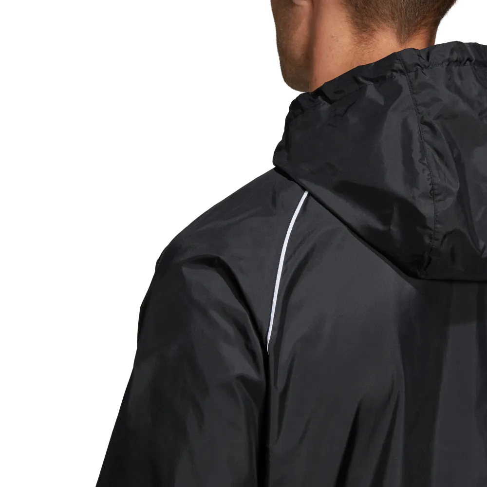 Adidas Adult Core 18 Rain Jacket (Black/White)