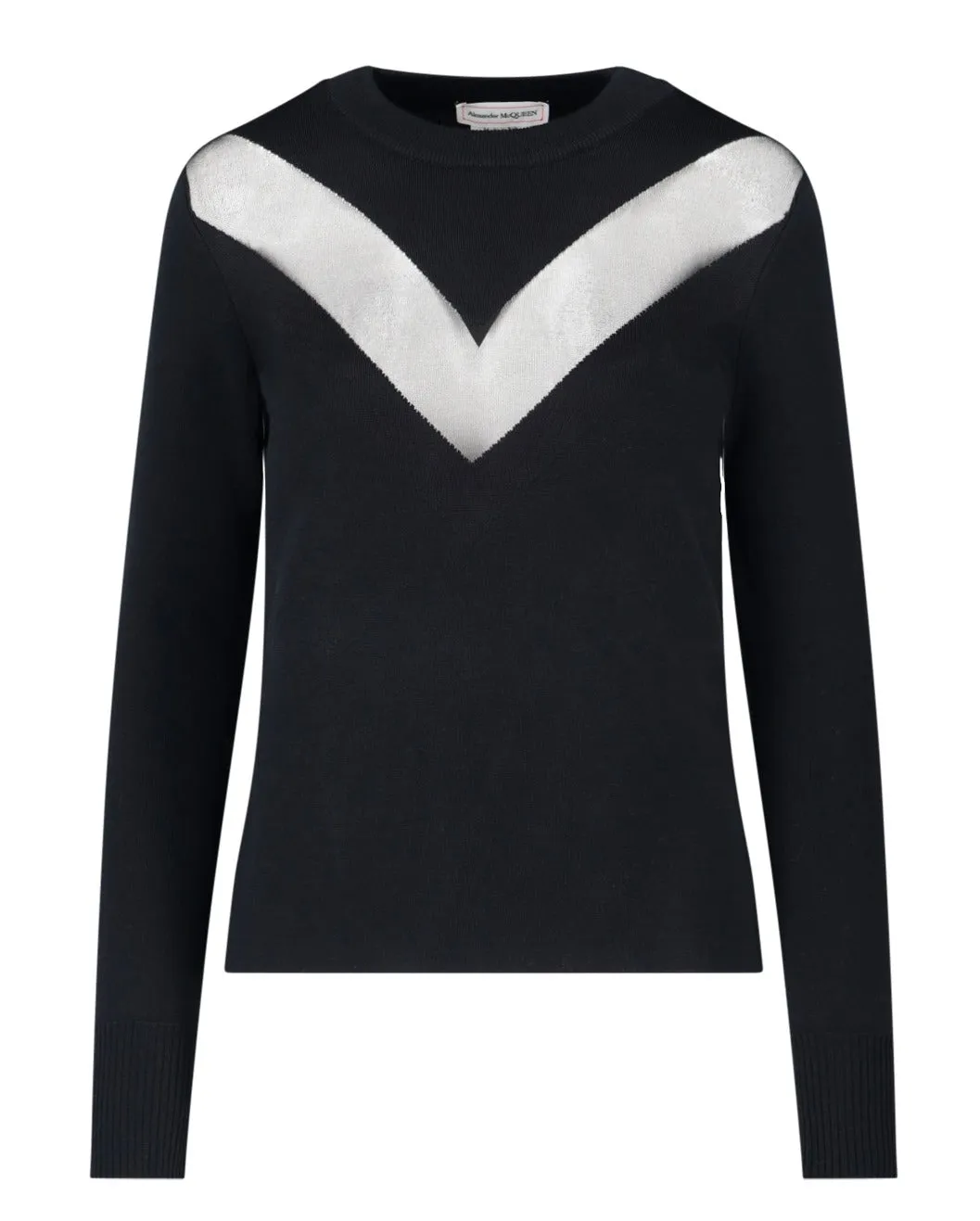 Alexander McQueen Chevron Long Sleeved Sweater