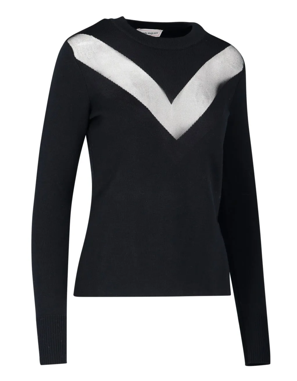 Alexander McQueen Chevron Long Sleeved Sweater