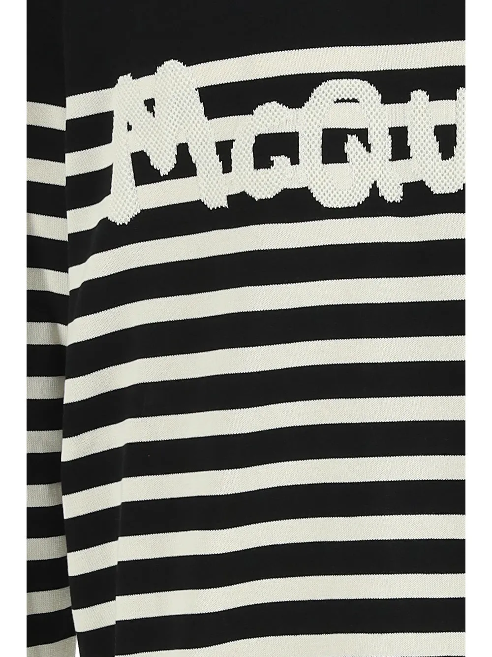 Alexander McQueen Logo Detail Striped Sweater