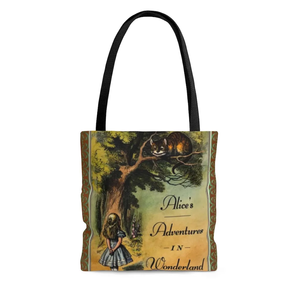 Alice's Adventures In Wonderland Book Cover Tote Bag