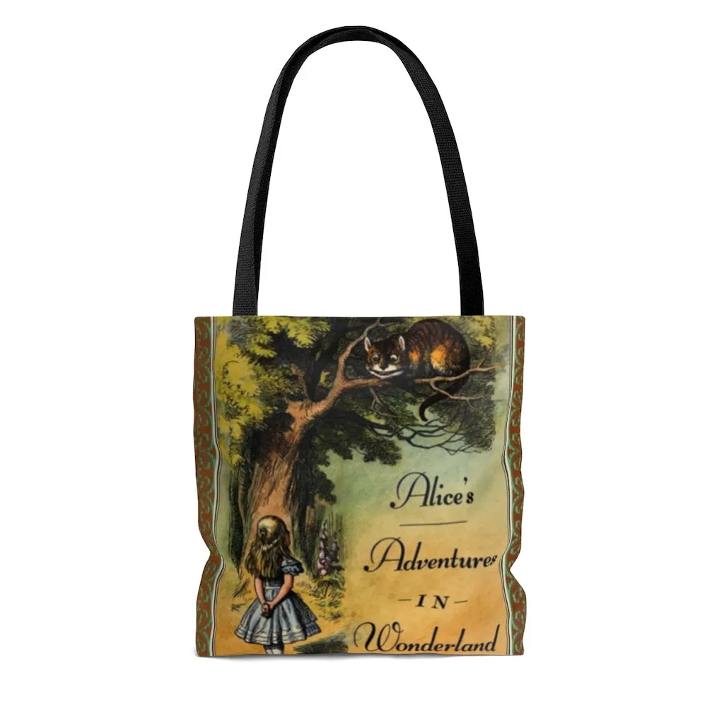 Alice's Adventures In Wonderland Book Cover Tote Bag