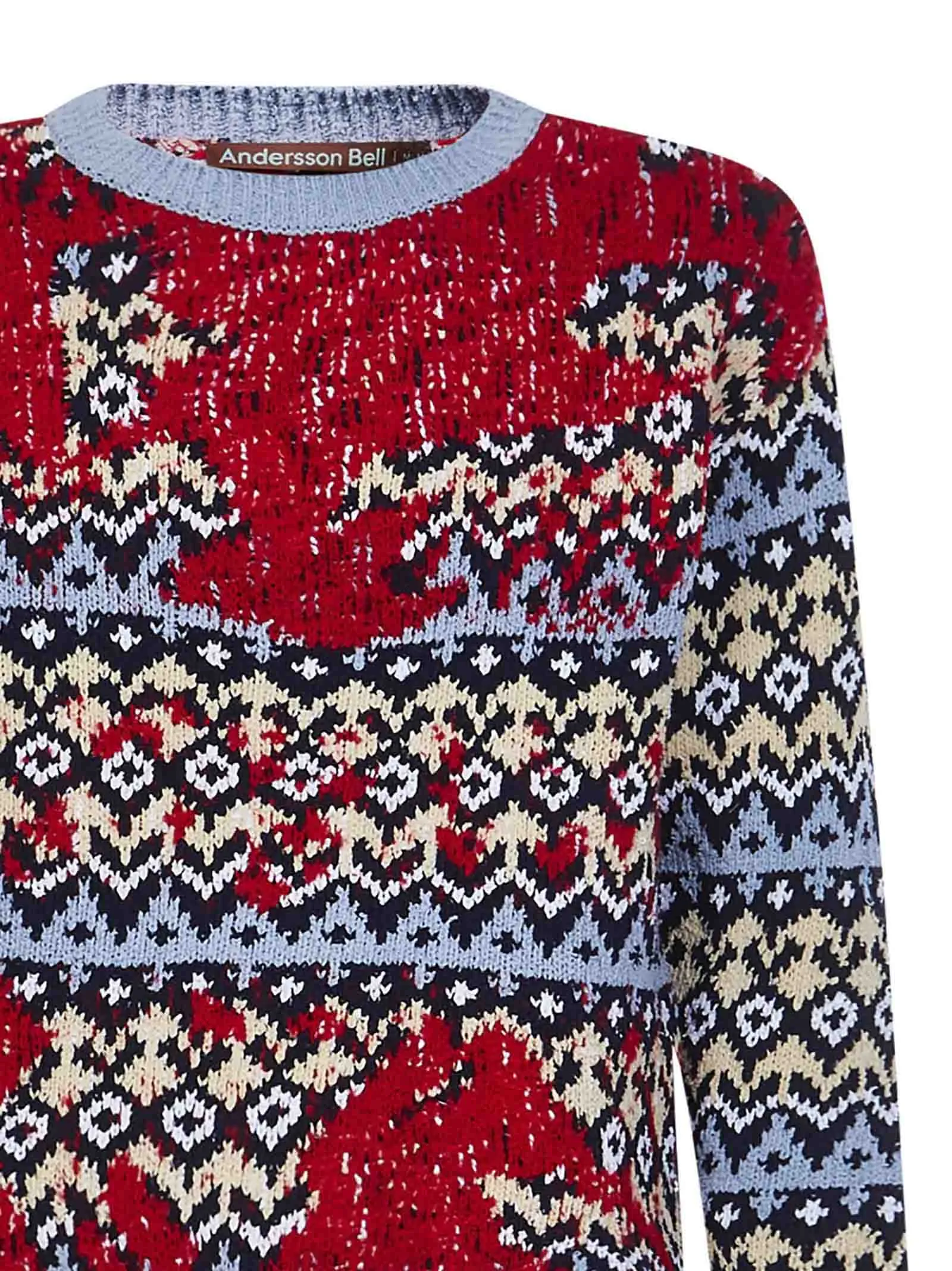 Andersson Bell Graphic Intarsia Crewneck Sweater