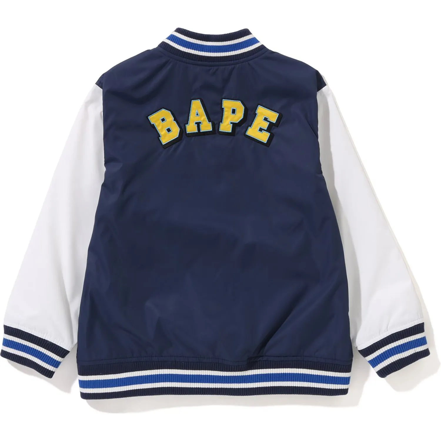 APE HEAD B PATCH VARSITY JACKET KIDS