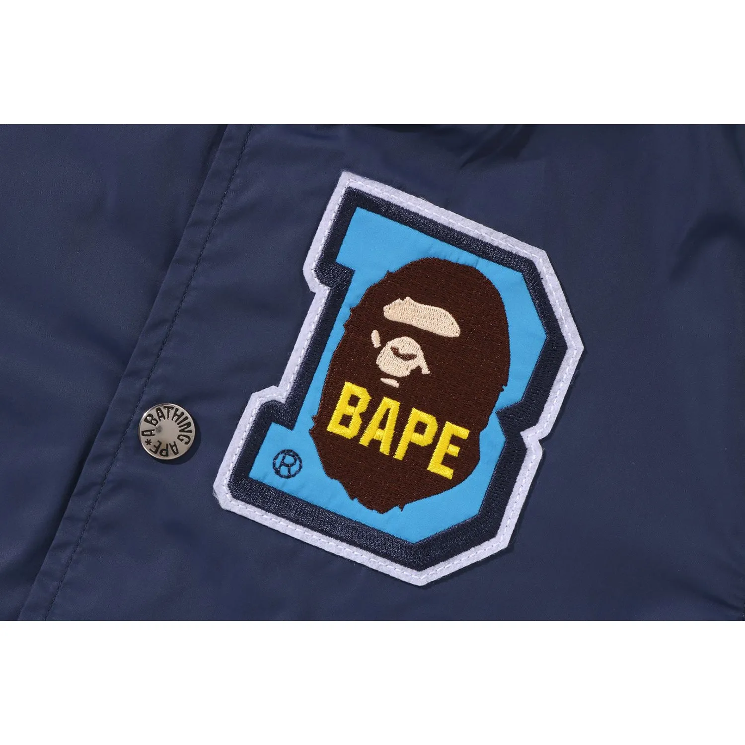 APE HEAD B PATCH VARSITY JACKET KIDS