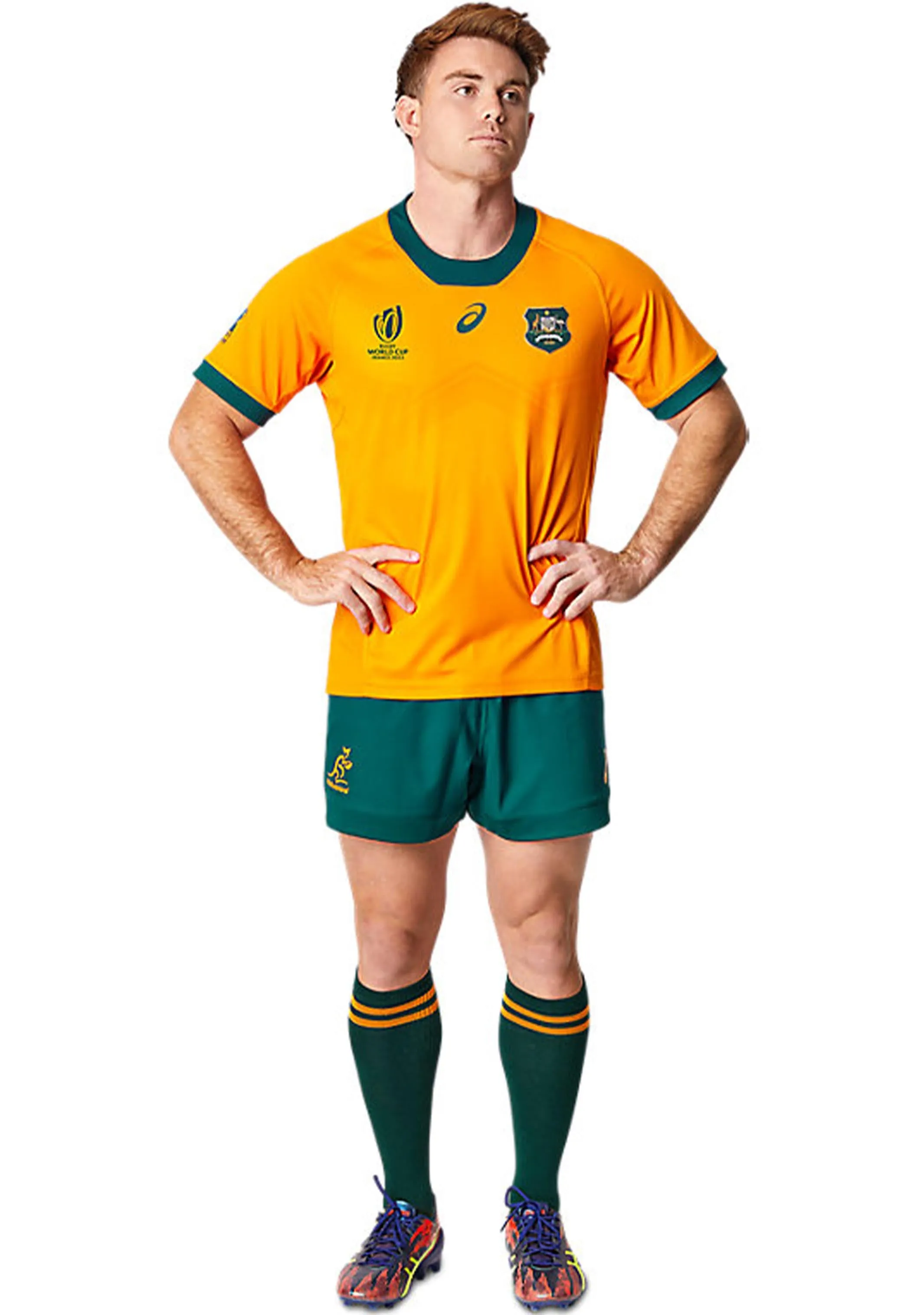 Asics Wallabies Mens RWC23 Replica Home Jersey <br> 2111B695 750