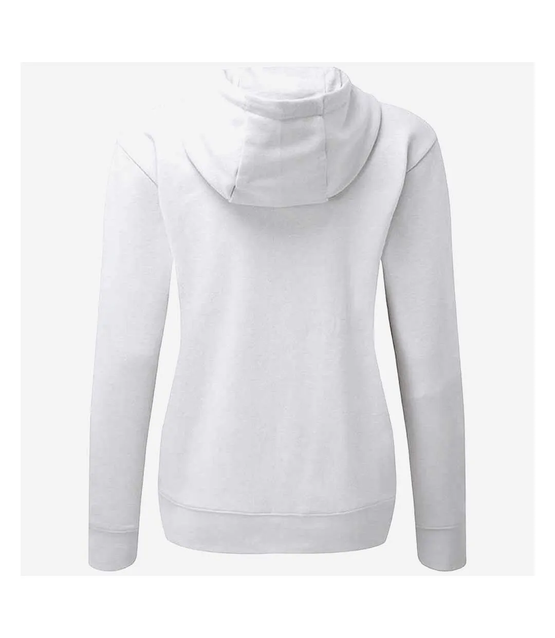 Asquith & Fox Womens Zip-Through Organic Hoodie (White) - UTRW7147