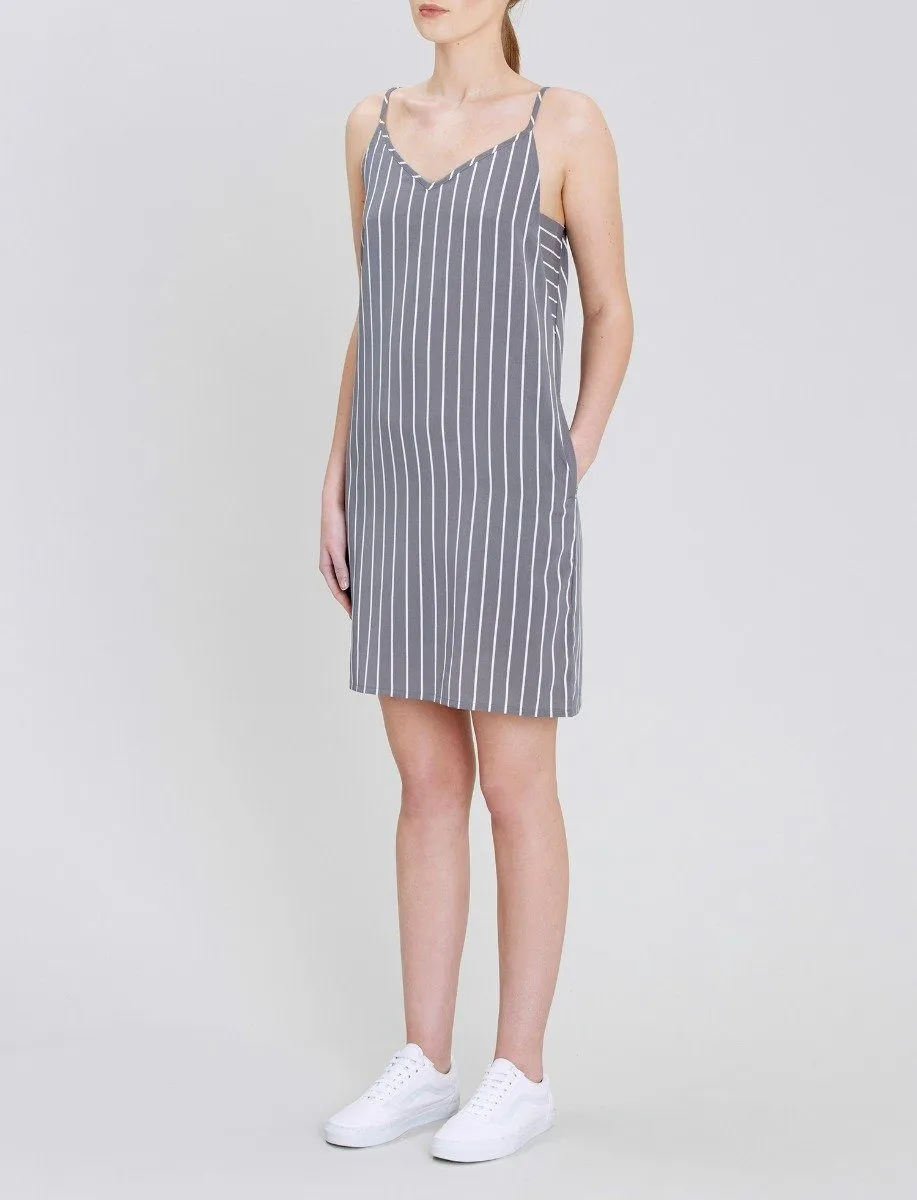 Aya Stripe Slip Dress