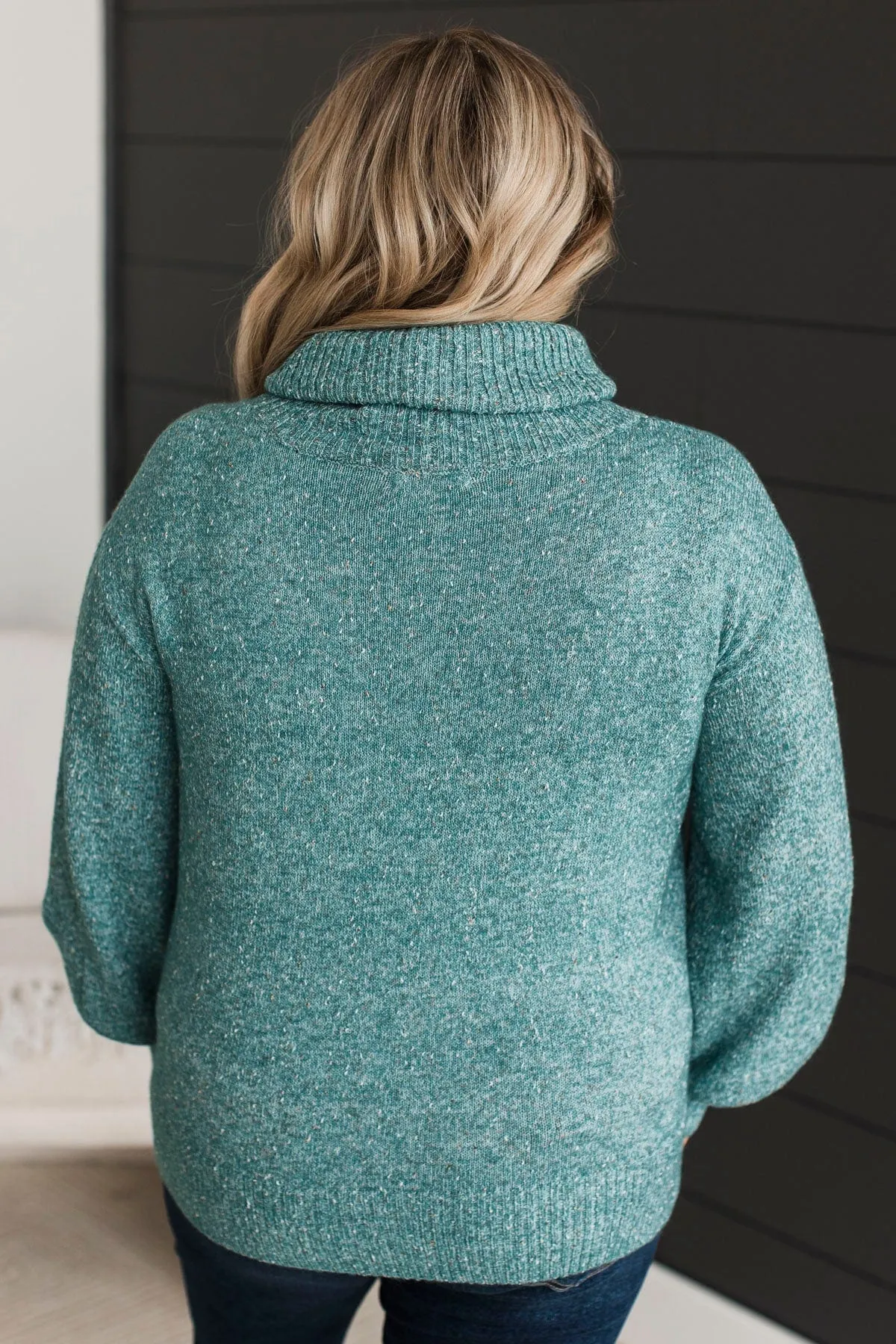 Biggest Wish Turtle Neck Sweater- Jade