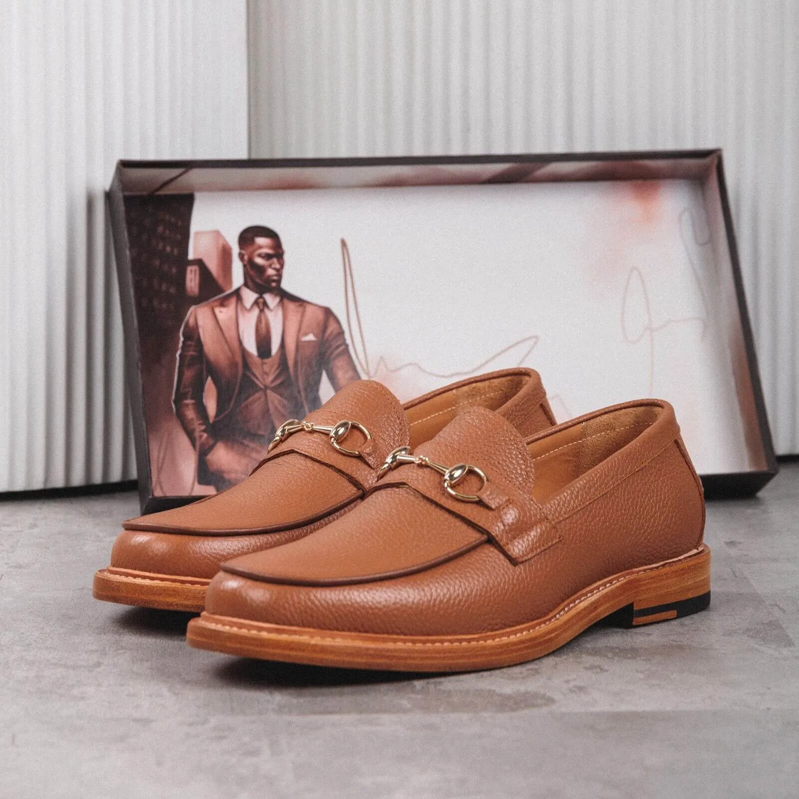 Black Menswear The Gentleman Honey Bit Loafers