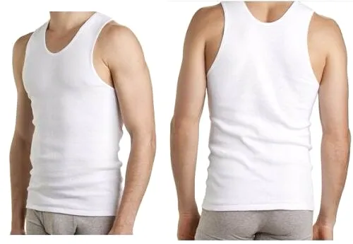 Bonds Mens 2Pk Chesty Cotton Singlets - White