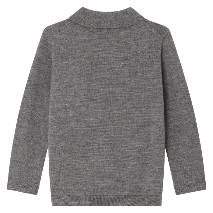 Bonpoint Child Darius Sweater Heathered Grey