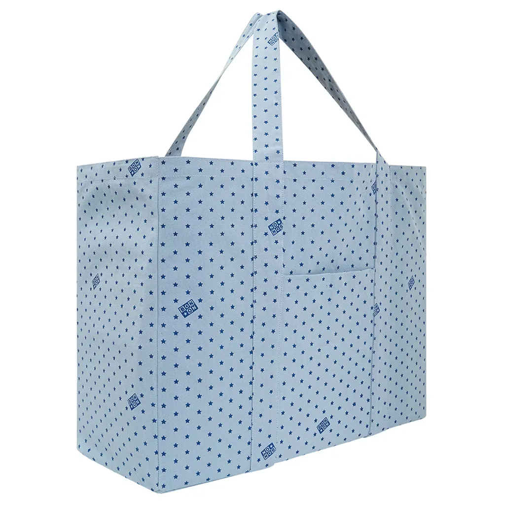 Bonton Meg Tote Bag With Star Print Blue Caprice