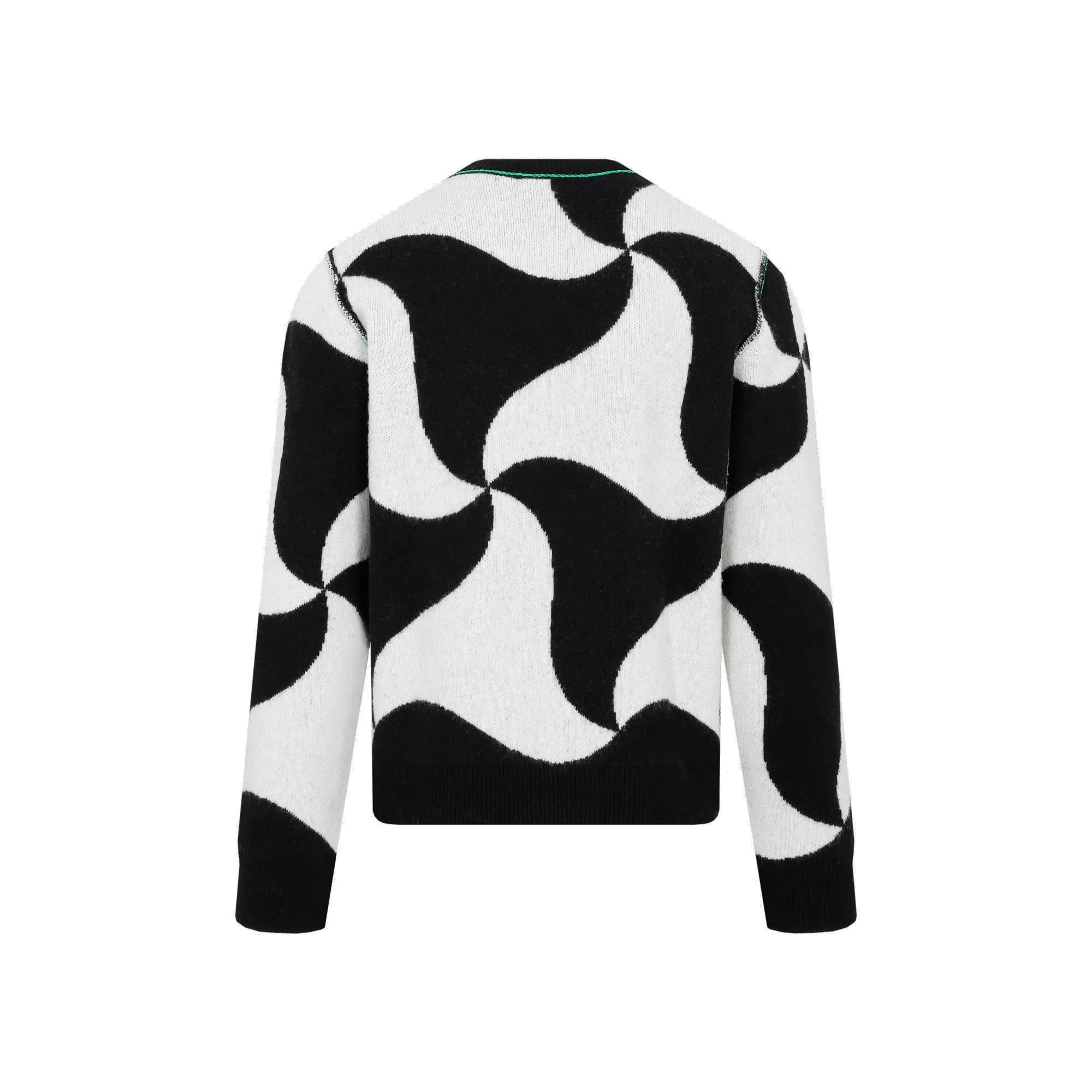 Bottega Veneta Abstract Print Crewneck Sweater