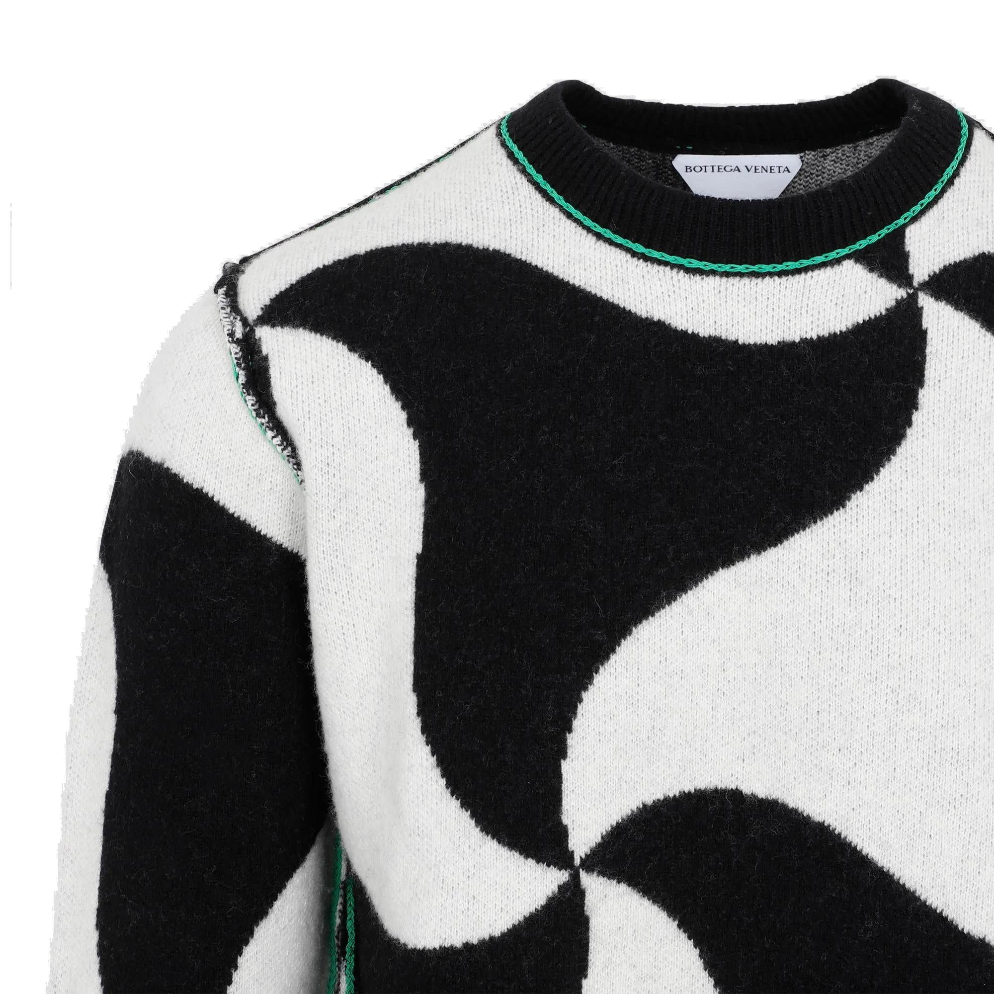 Bottega Veneta Abstract Print Crewneck Sweater