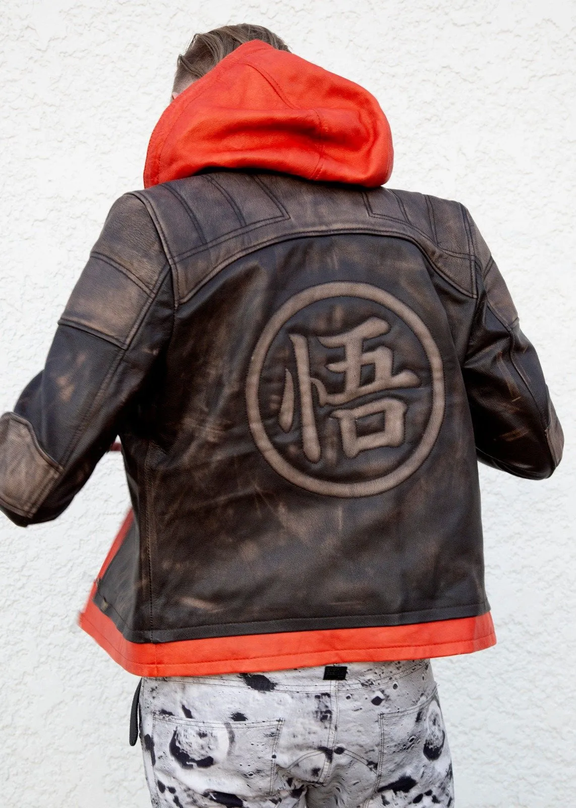 Buy Mens Goku Dragon ball Z Super Real Leather Jacket | LucaJackets