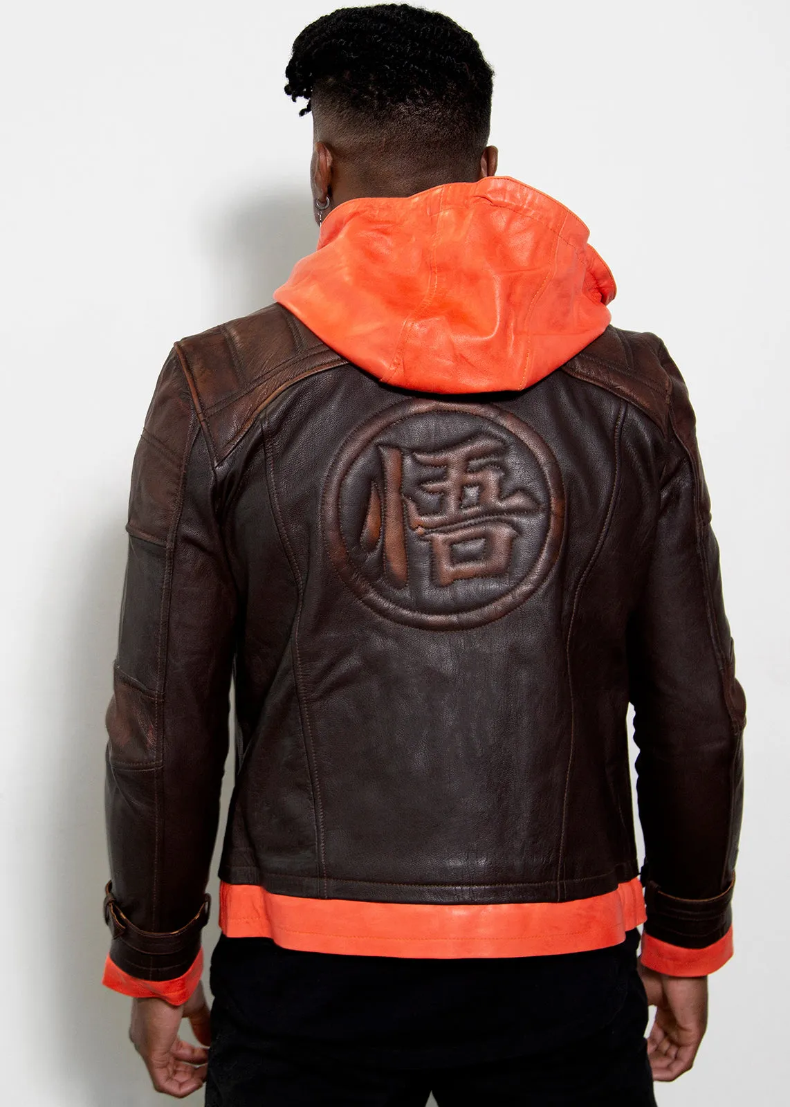 Buy Mens Goku Dragon ball Z Super Real Leather Jacket | LucaJackets