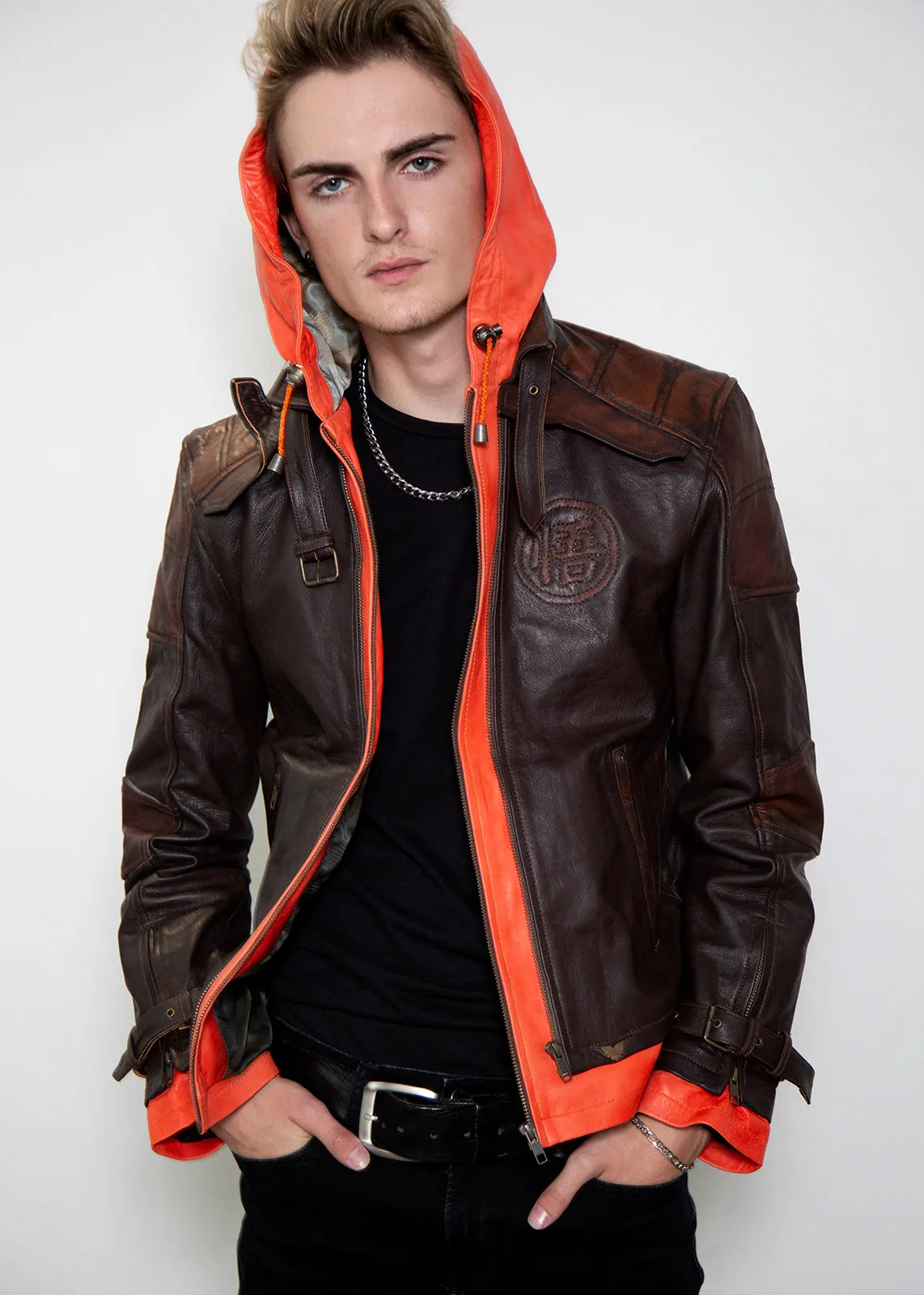 Buy Mens Goku Dragon ball Z Super Real Leather Jacket | LucaJackets