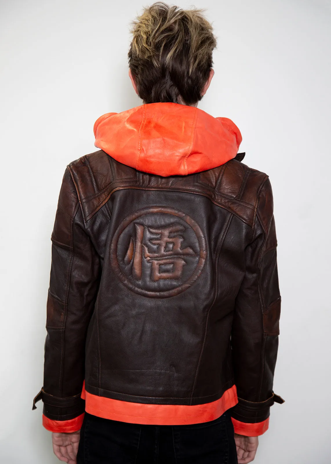 Buy Mens Goku Dragon ball Z Super Real Leather Jacket | LucaJackets