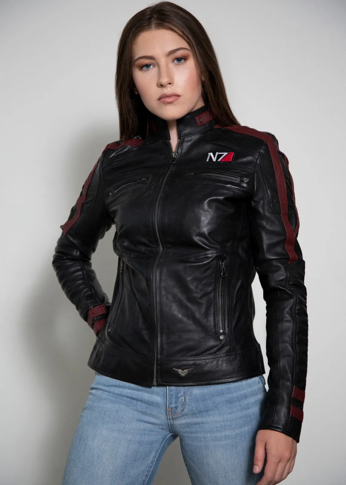 Buy Womens Commander Shepard Mass Effect N7 Leather Jacket | BioWare