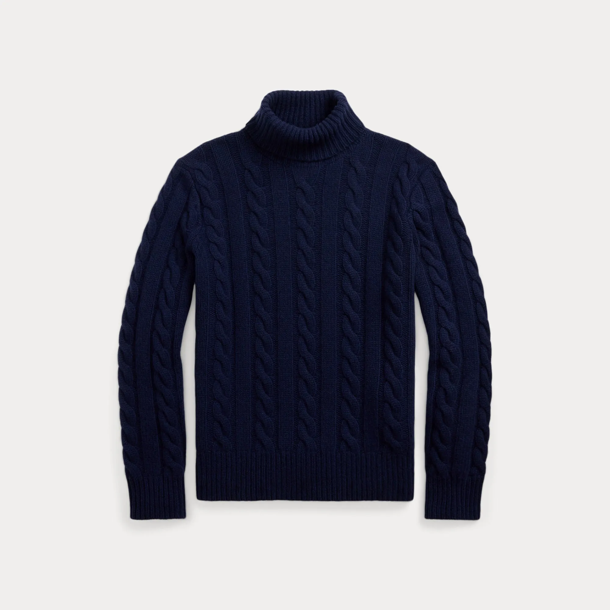 CABLE-KNIT WOOL-CASHMERE SWEATER