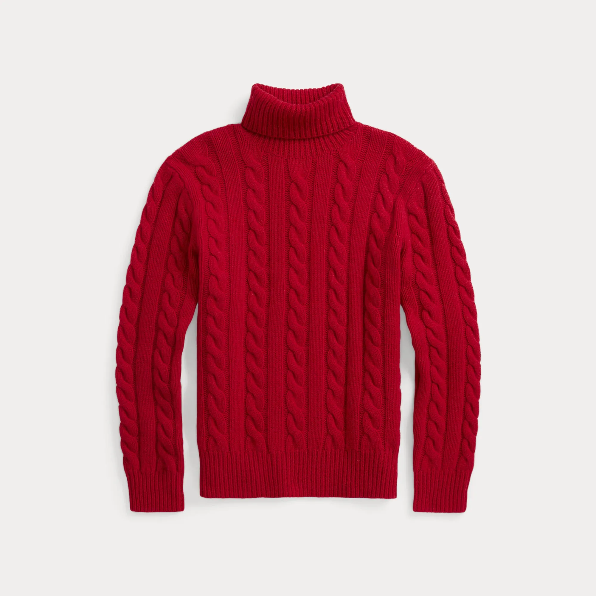 CABLE-KNIT WOOL-CASHMERE SWEATER