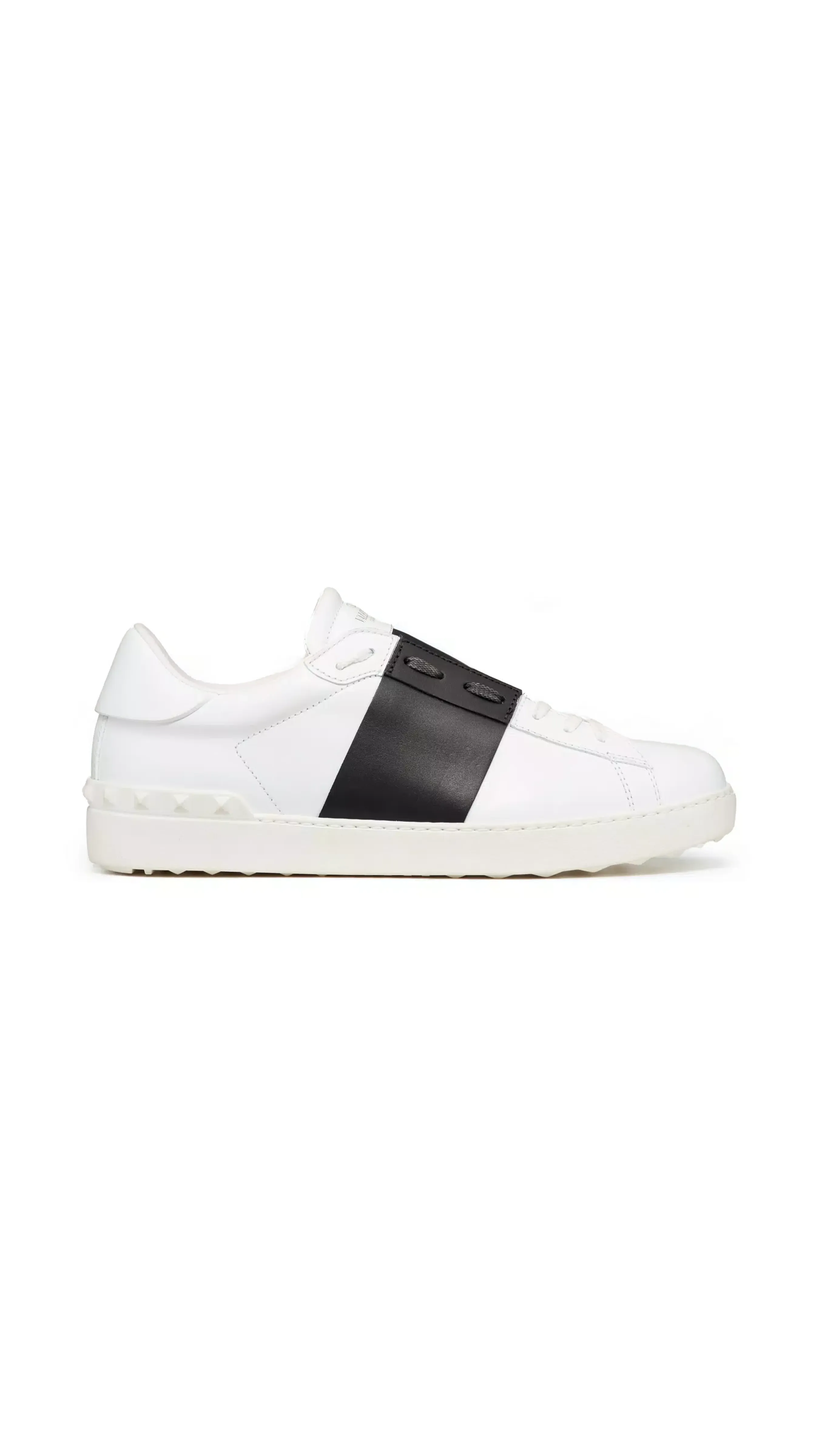 Calfskin Open Sneaker - White/Black