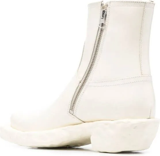 CamperLab Venga leather ankle boots White