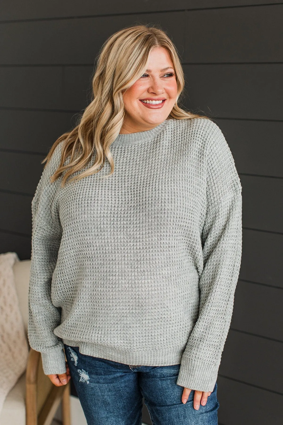 Captivating In Color Knit Sweater- Grey