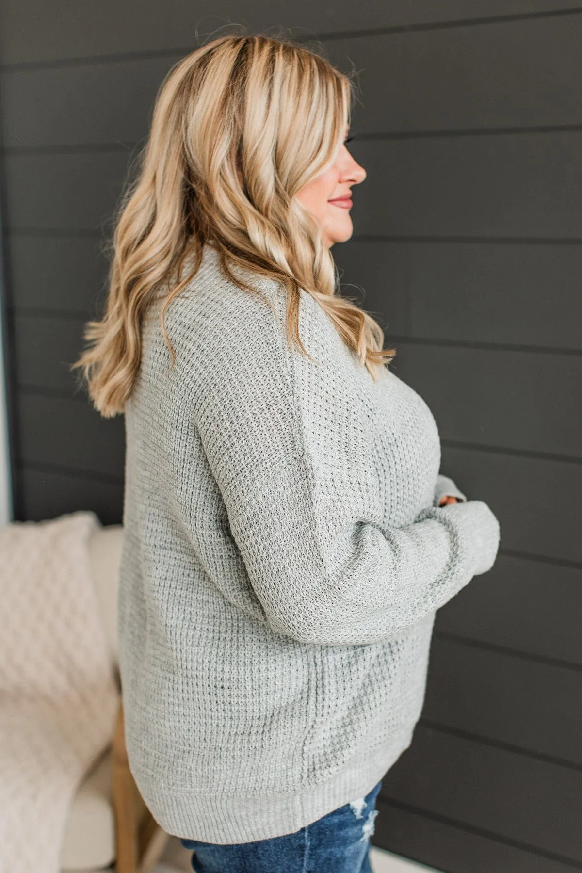 Captivating In Color Knit Sweater- Grey