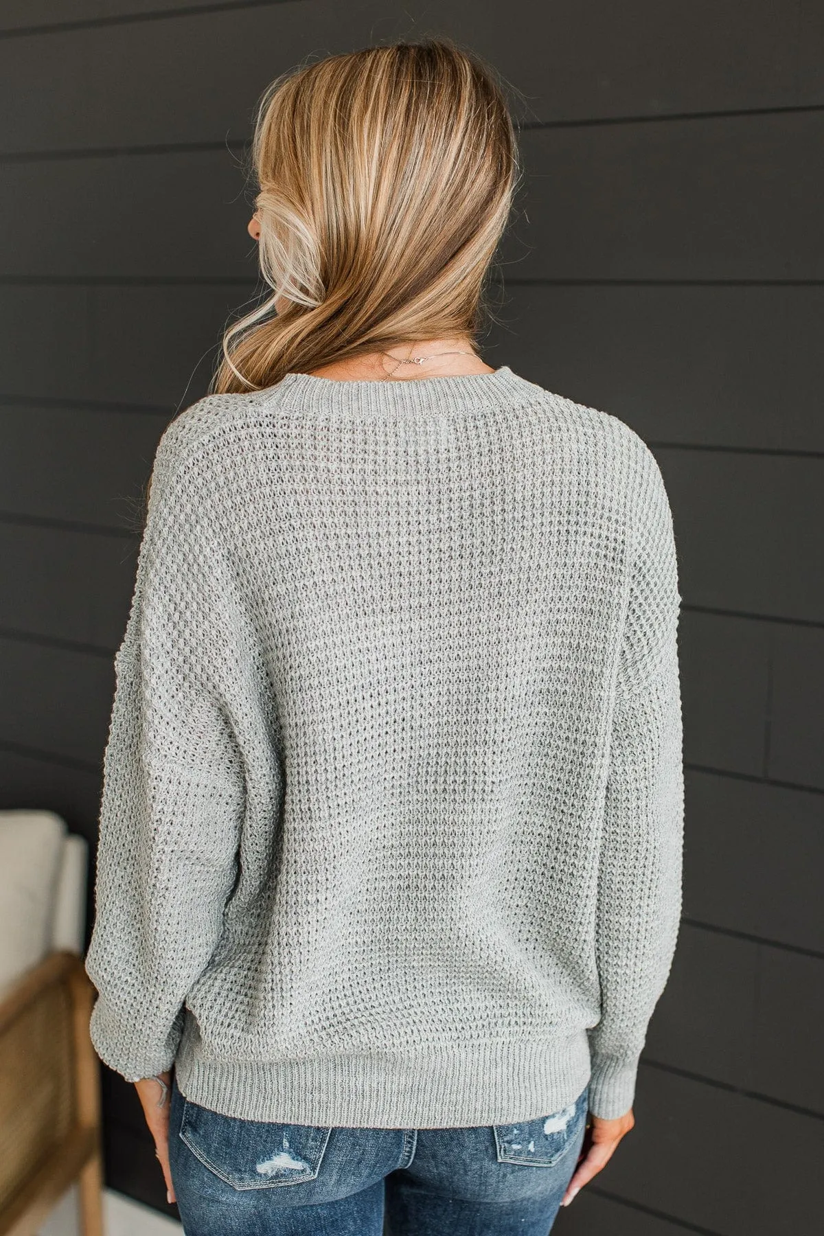 Captivating In Color Knit Sweater- Grey