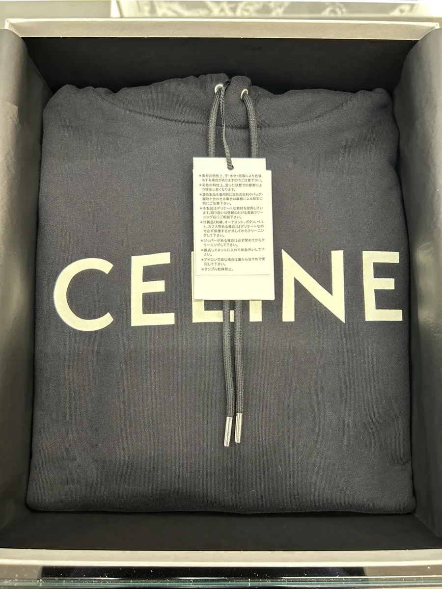 CELINE  |Celine hoodie in cotton fleece