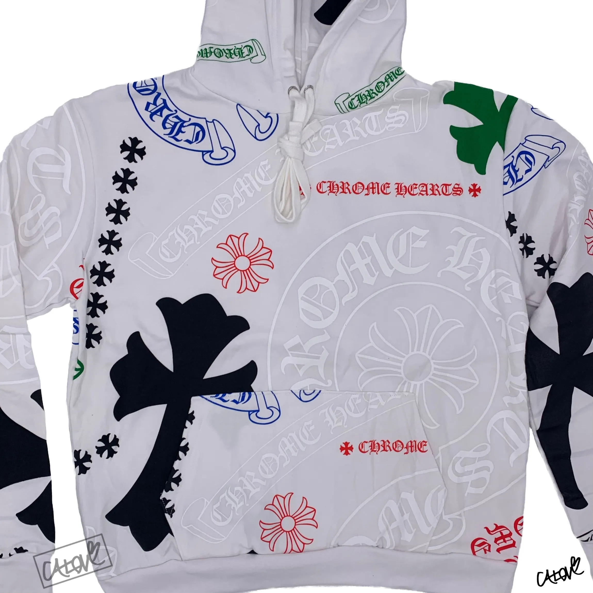 CHROME HEARTS  |Stencil Hoodie (Multi-color)