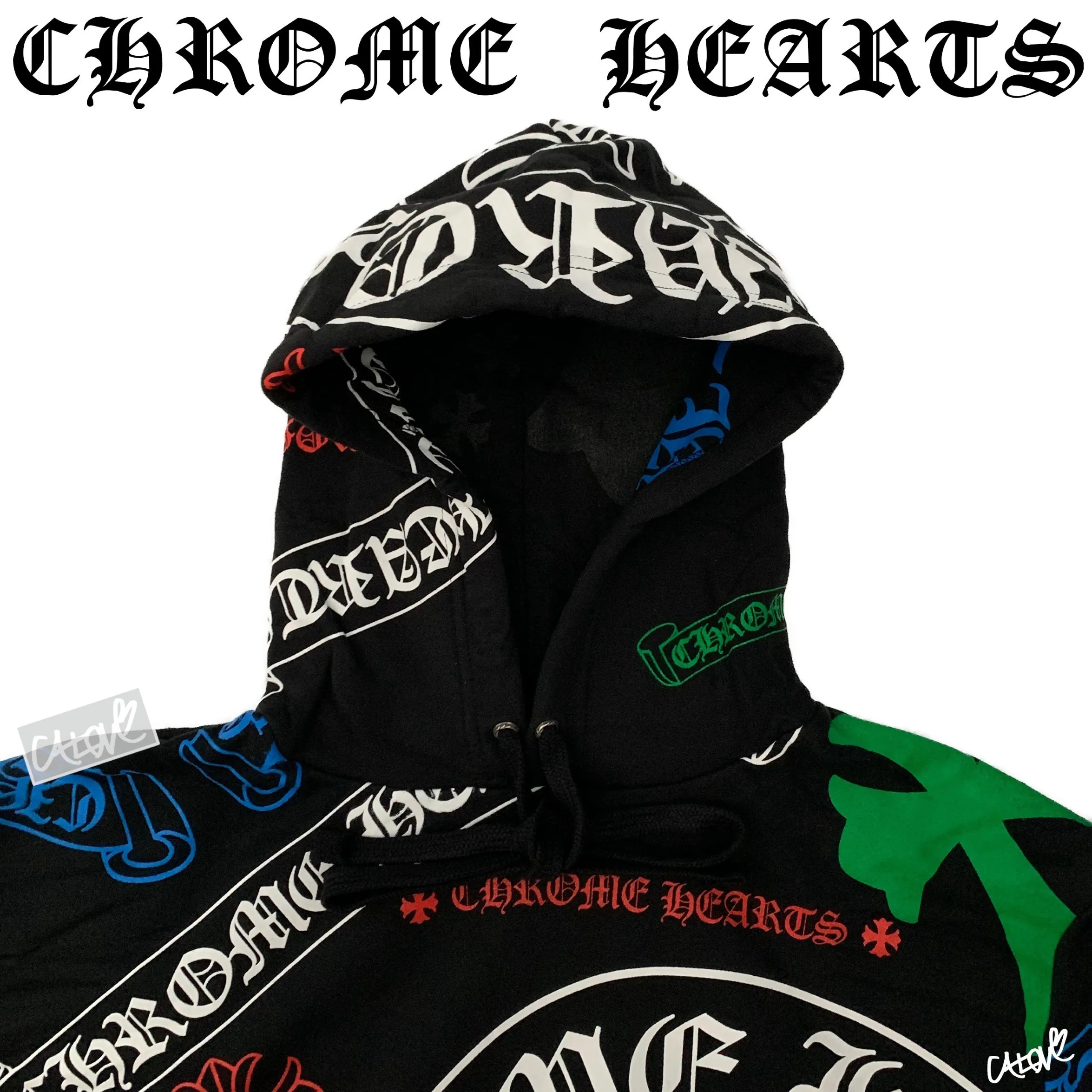 CHROME HEARTS  |Stencil Hoodie (Multi-color)