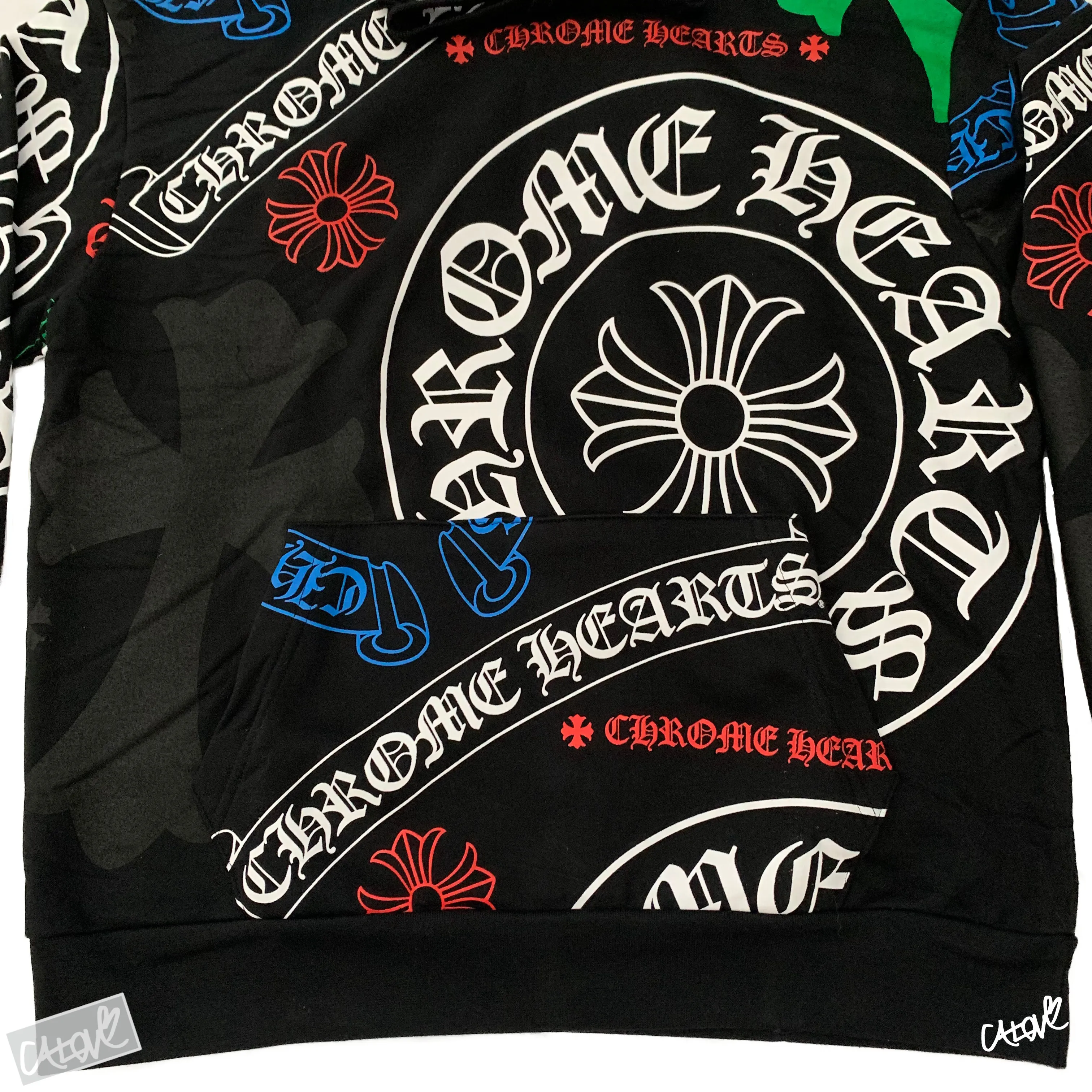 CHROME HEARTS  |Stencil Hoodie (Multi-color)