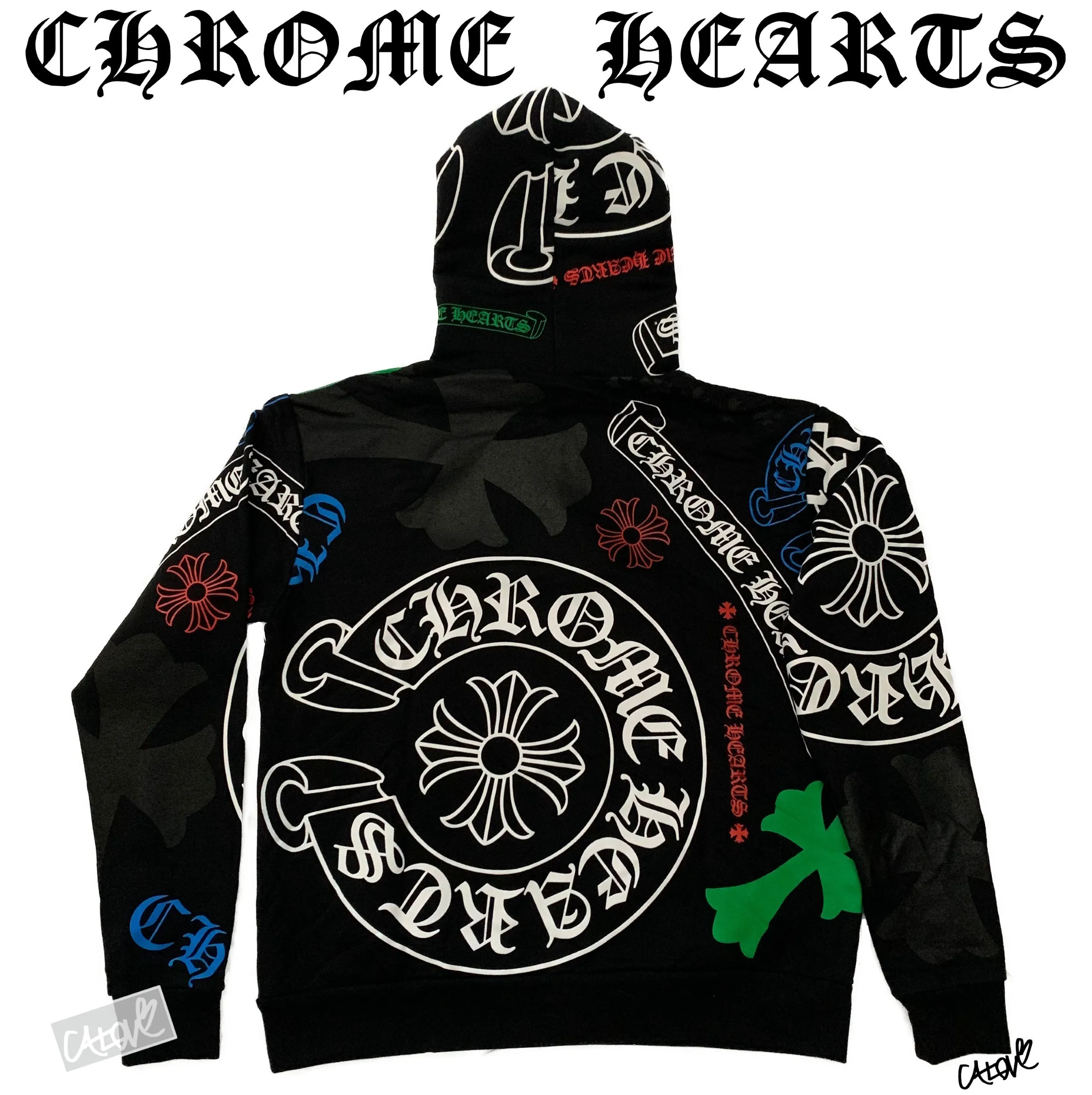 CHROME HEARTS  |Stencil Hoodie (Multi-color)