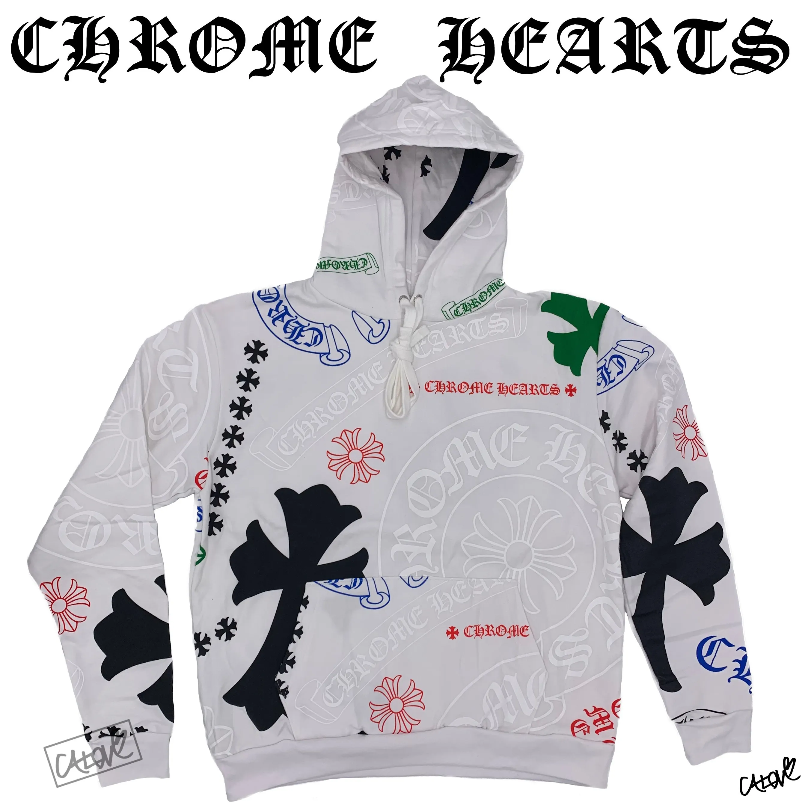 CHROME HEARTS  |Stencil Hoodie (Multi-color)