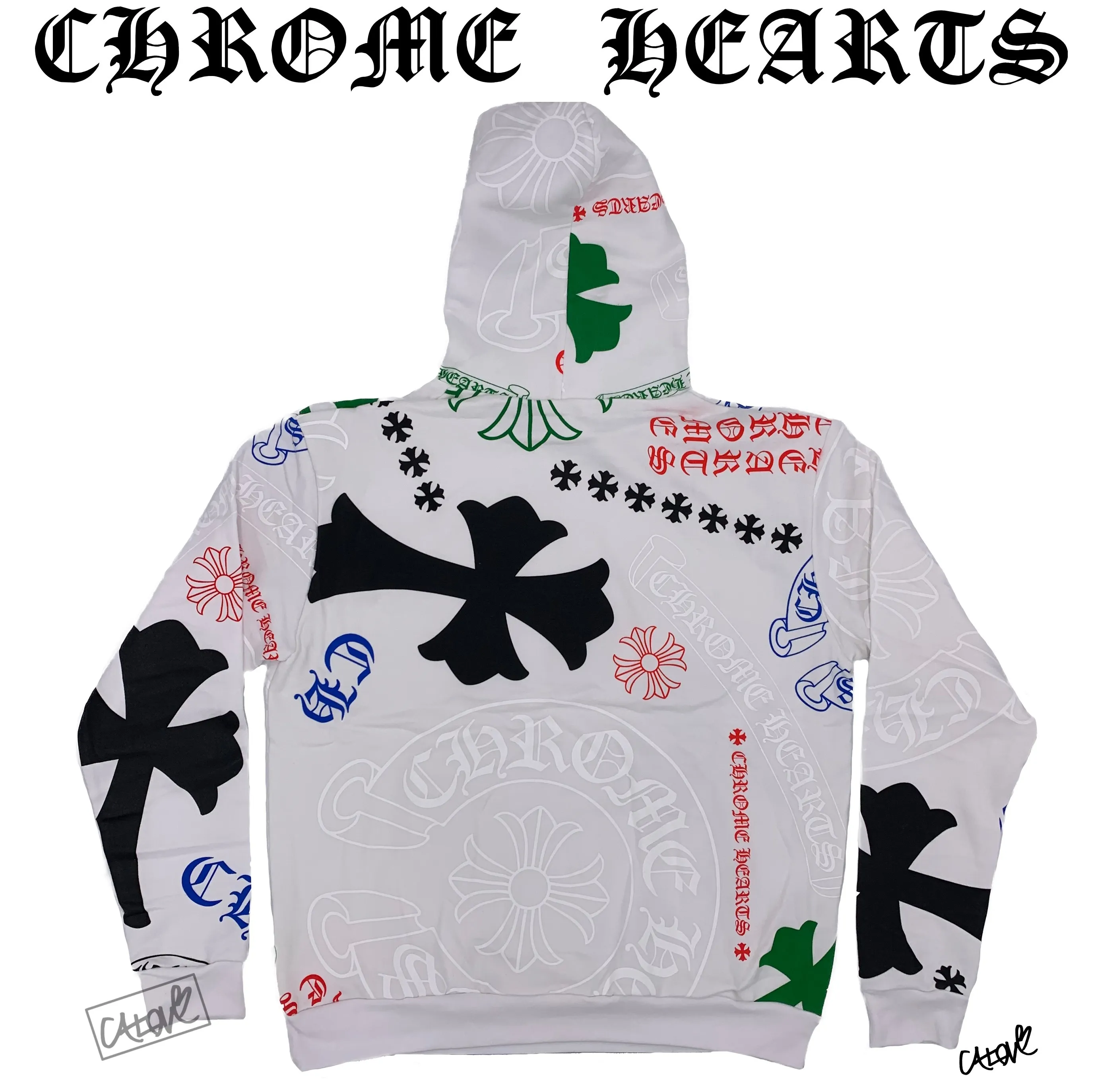 CHROME HEARTS  |Stencil Hoodie (Multi-color)