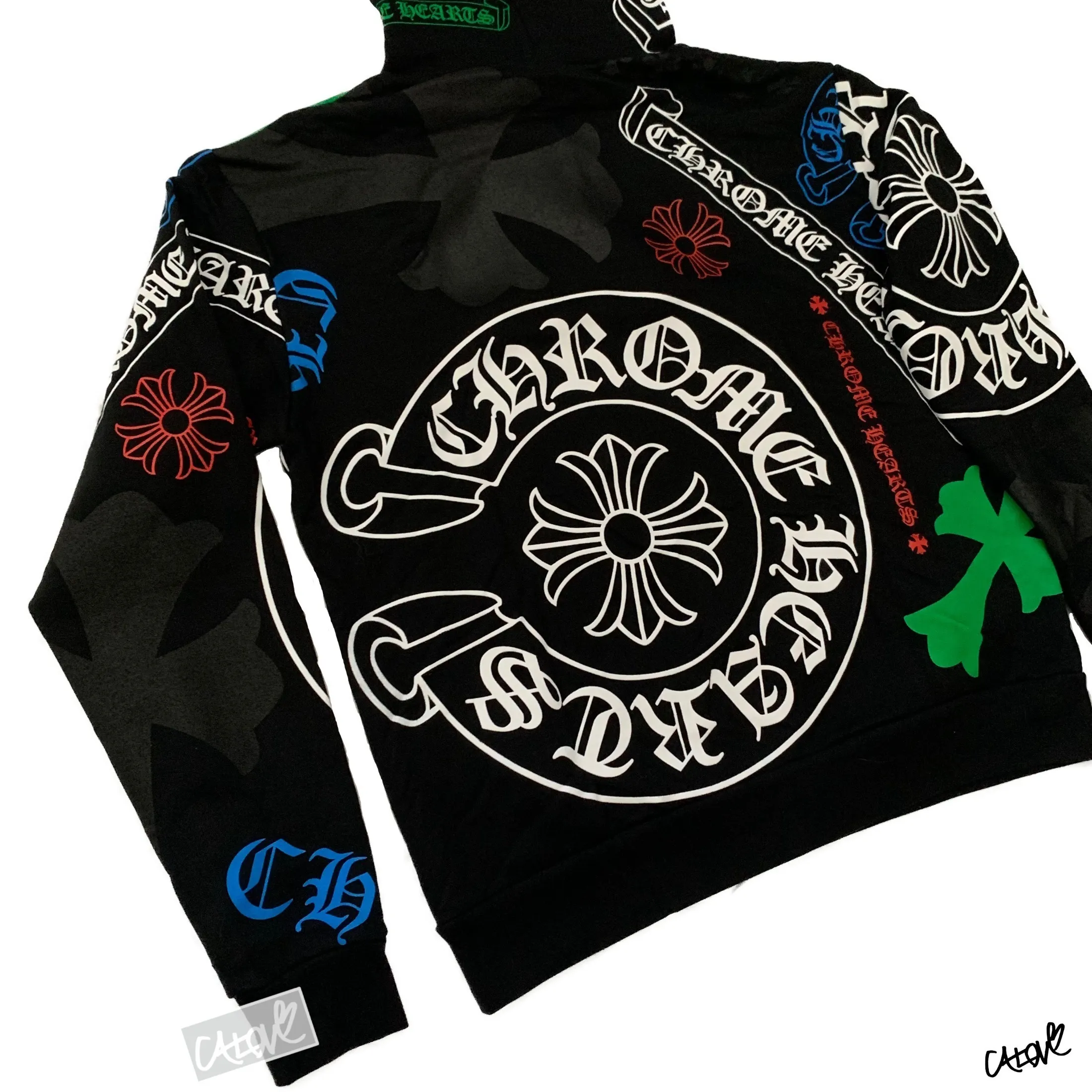 CHROME HEARTS  |Stencil Hoodie (Multi-color)